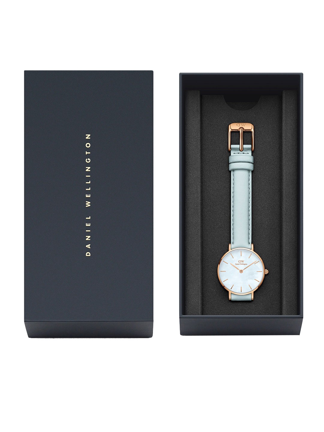

Daniel Wellington Women Leather Straps Analogue Watch DW00100635, Blue