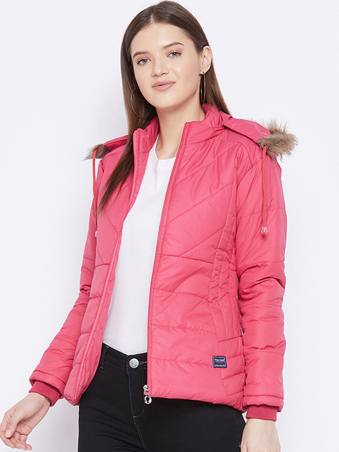 

VERO AMORE Hooded Windcheater Parka Jacket, Pink