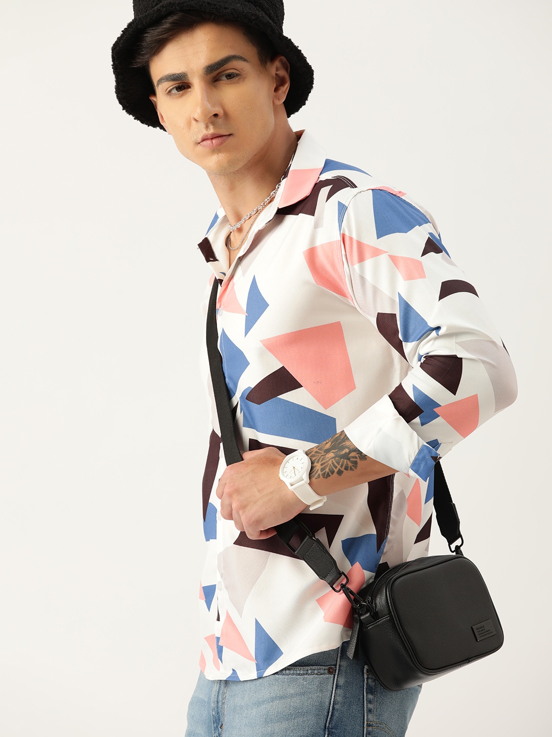

Kook N Keech Men Relaxed Opaque Printed Casual Shirt, White