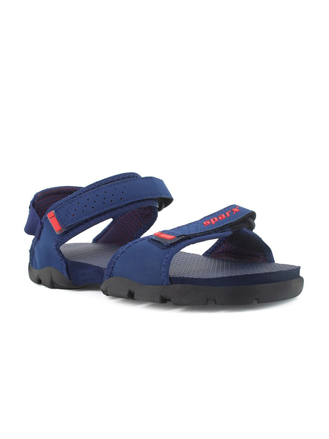 

Sparx Men Printed Sports Sandals With Velcro Closure, Navy blue