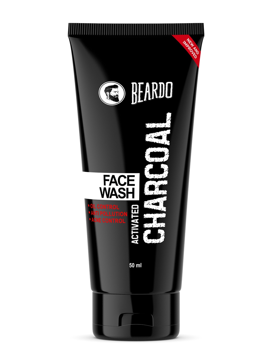 

BEARDO Men Activated Charcoal Face Wash - 50ml, Black