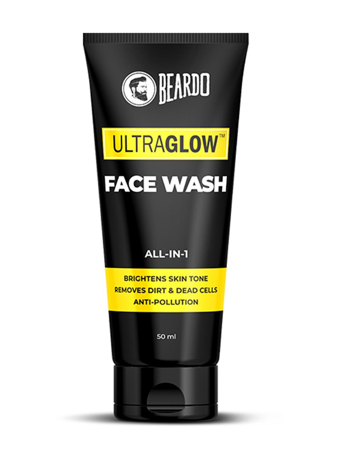 

BEARDO Men Ultraglow All-in-1 Face Wash - 50ml, Black