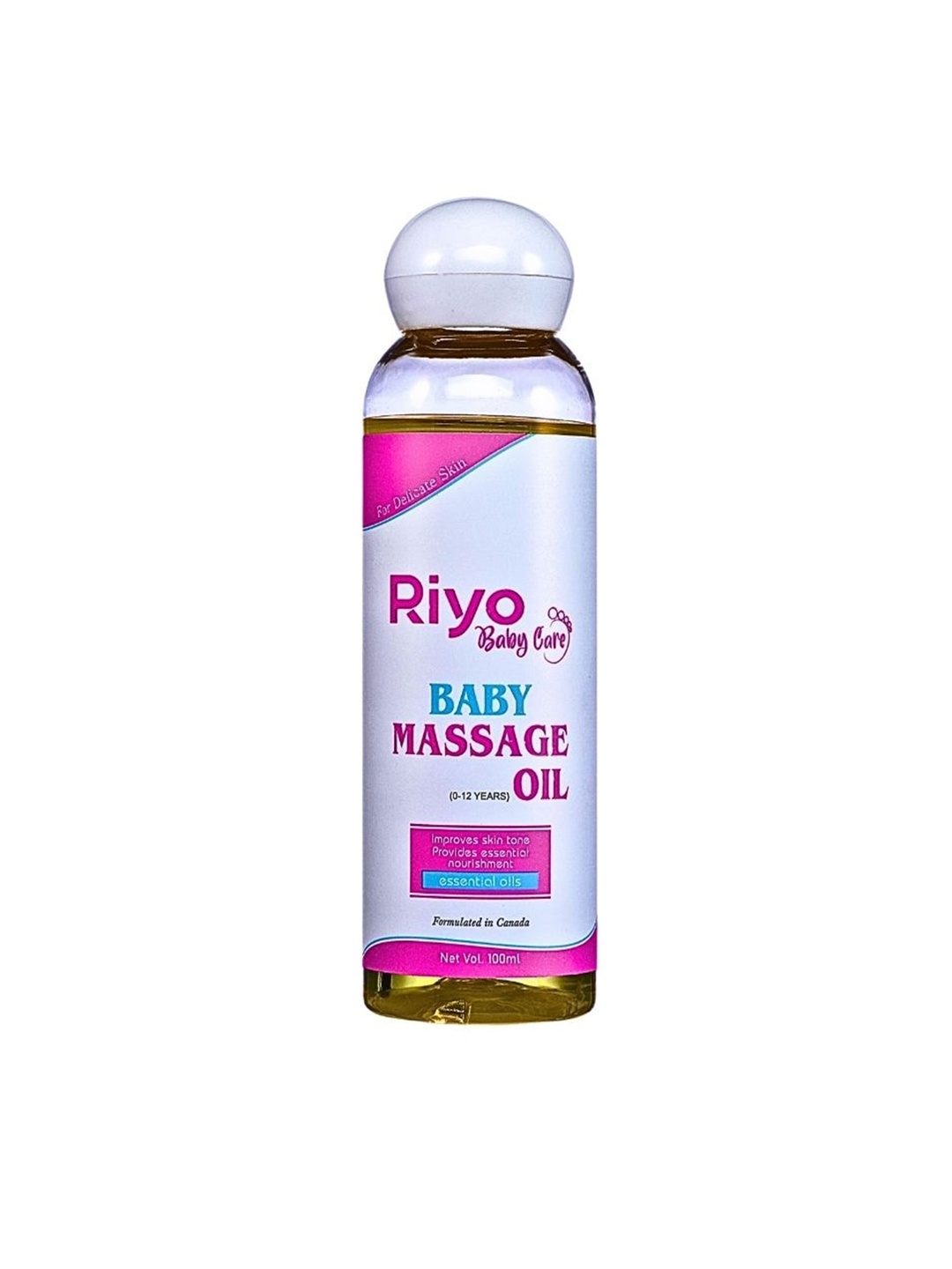 

Riyo Herbs Baby Care Baby Massage Oil For Delicate Skin - 100ml, Transparent