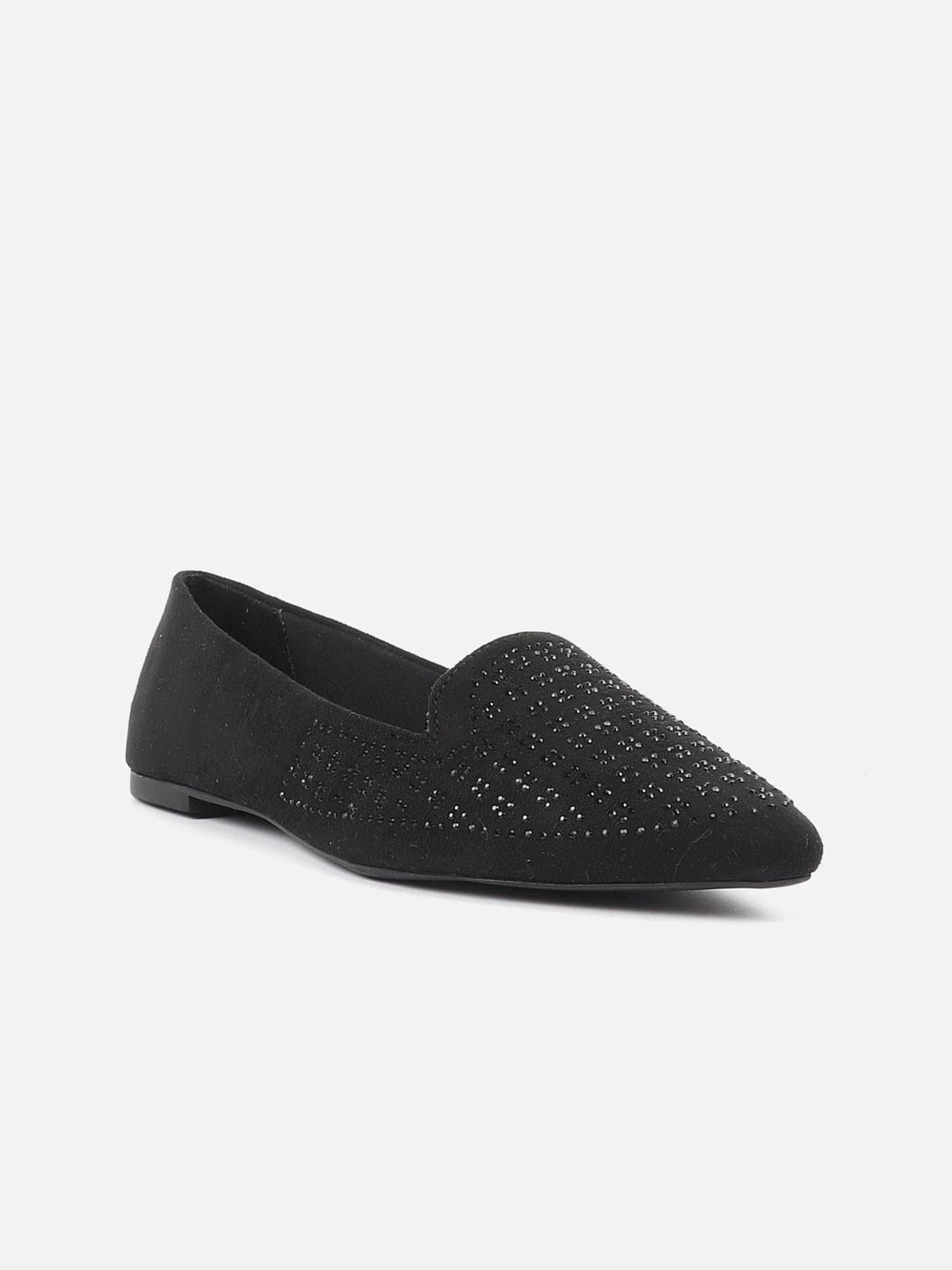 

Carlton London Embellished Slip-On Party Ballerinas, Black