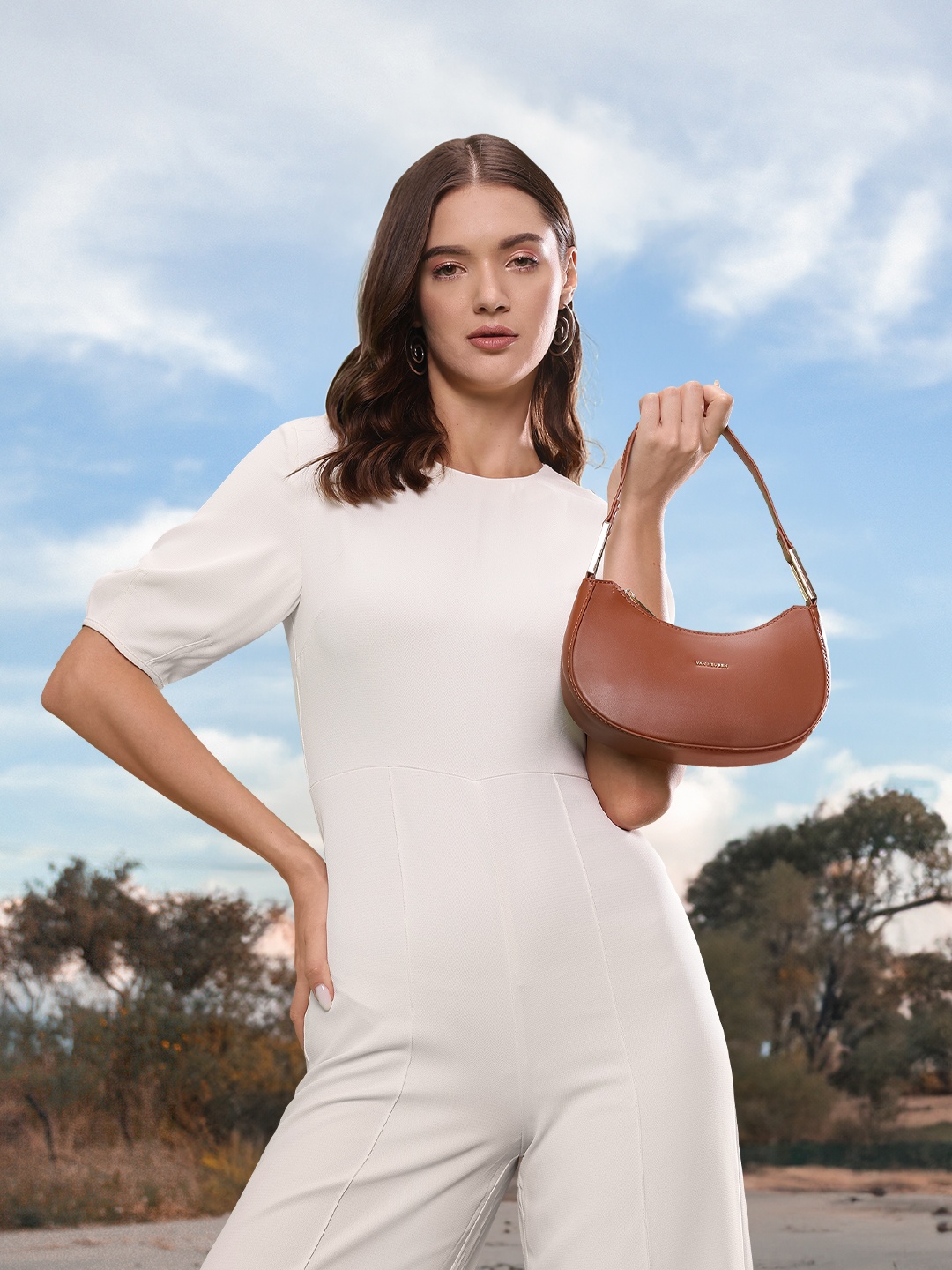 

Van Heusen Structured Hobo Bag, Brown
