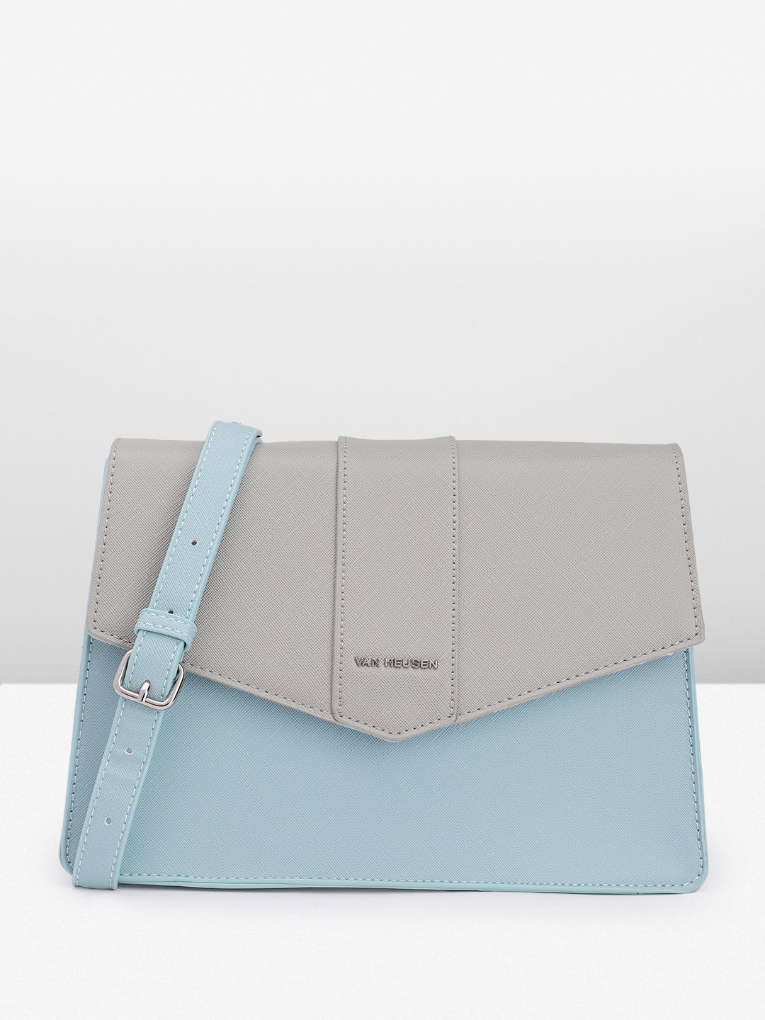 

Van Heusen Women Textured Sling Bag, Blue