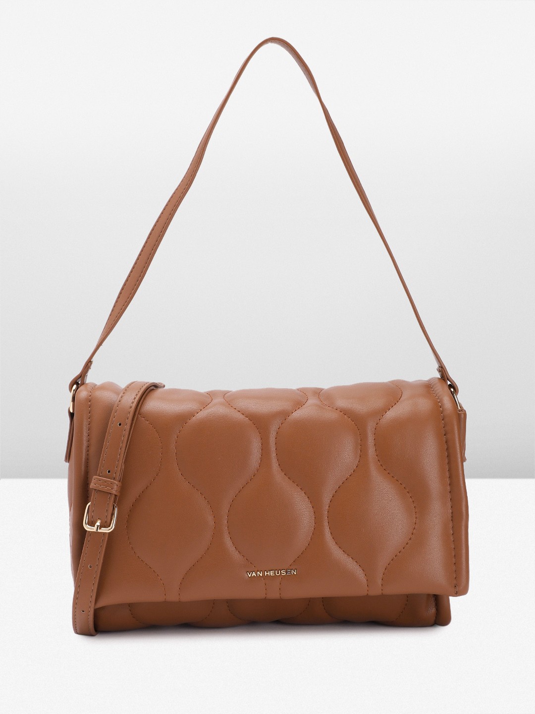 

Van Heusen Self Design Satchel, Brown