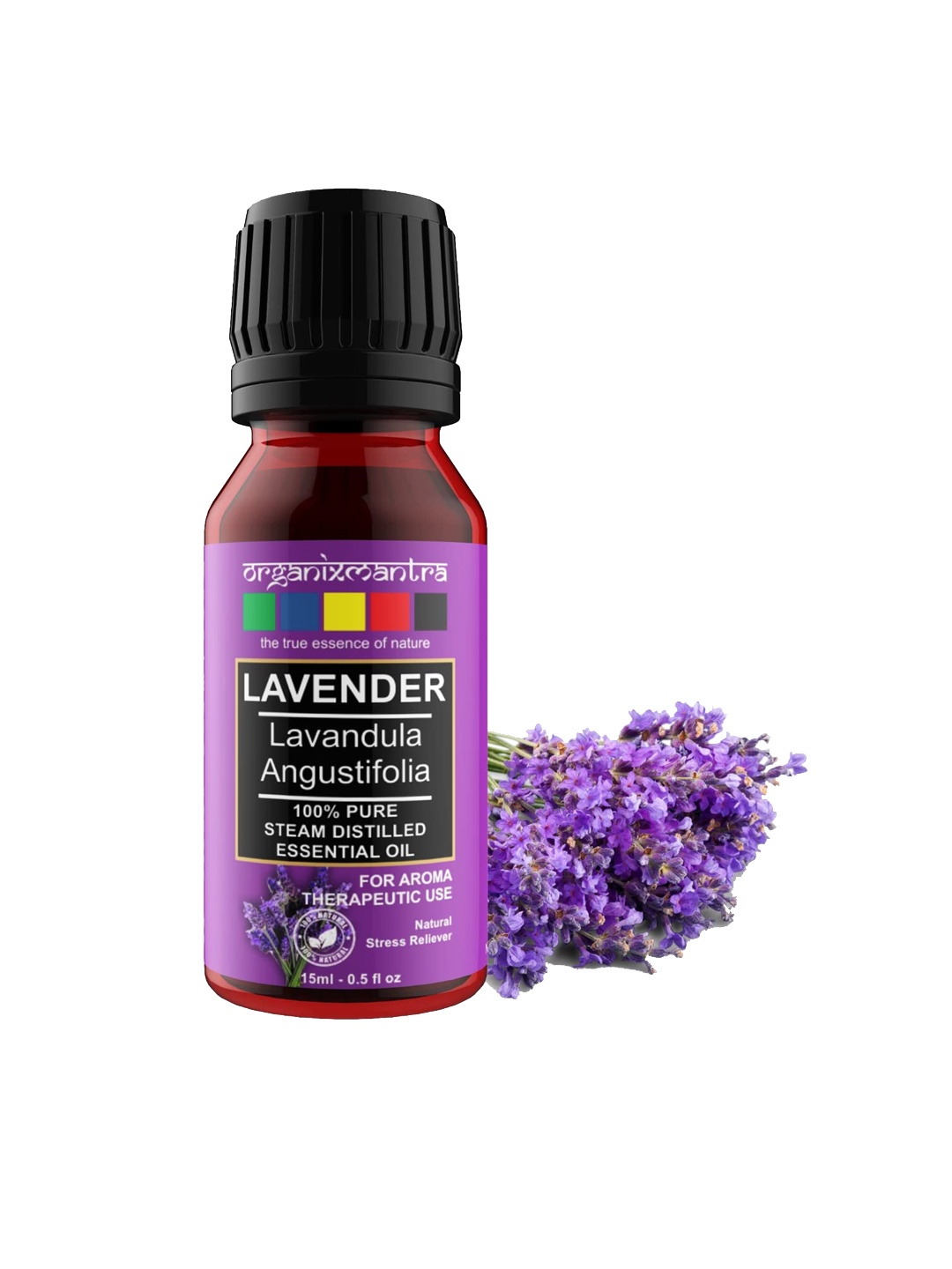 

Organix Mantra Pure Steam Distilled Lavender Essential Oil - 15 ml, Purple