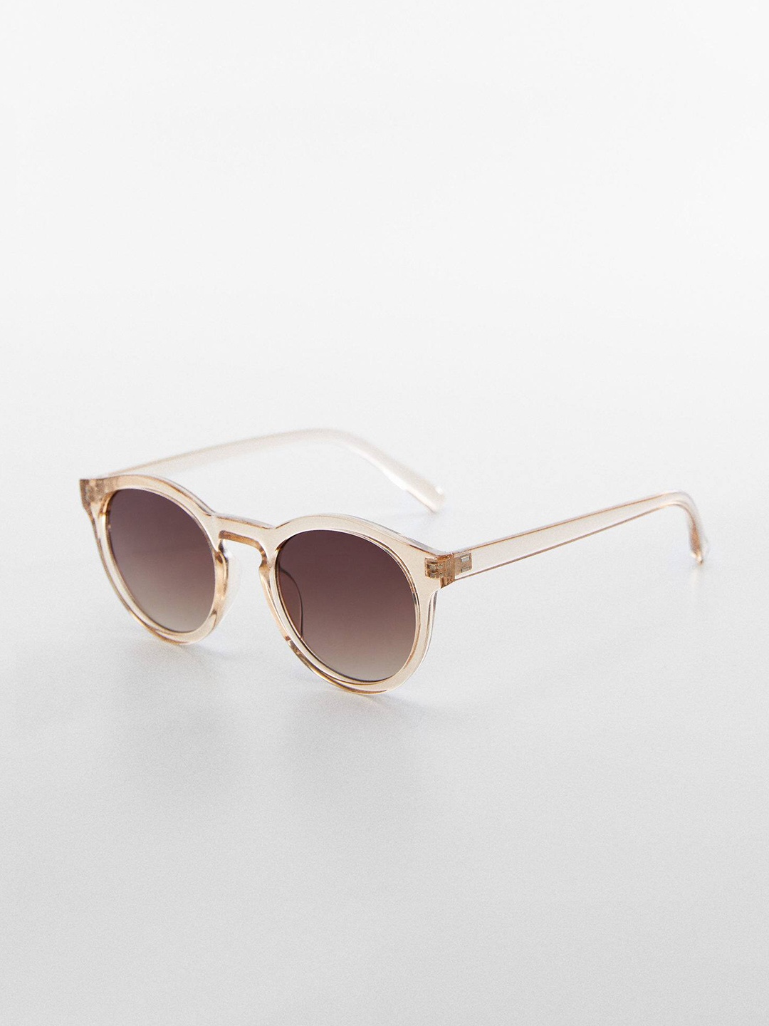 

MANGO Women Round Sunglasses with UV Protected Lens 57010590-26, Brown