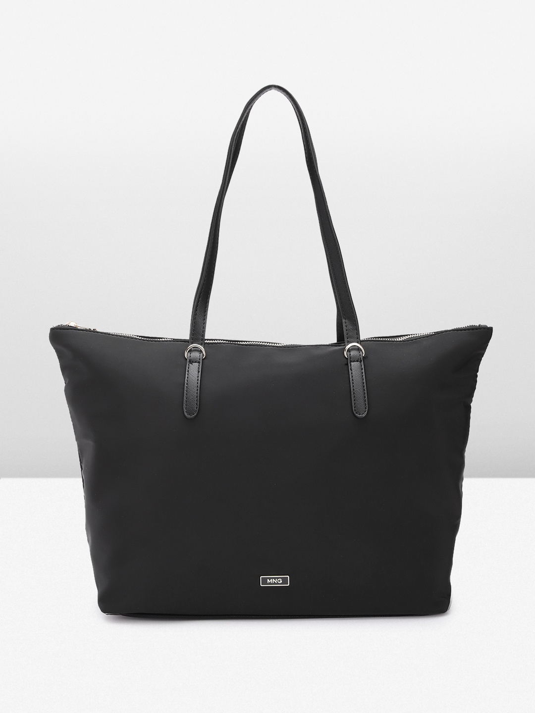 

MANGO Structured Shoulder Bag, Black