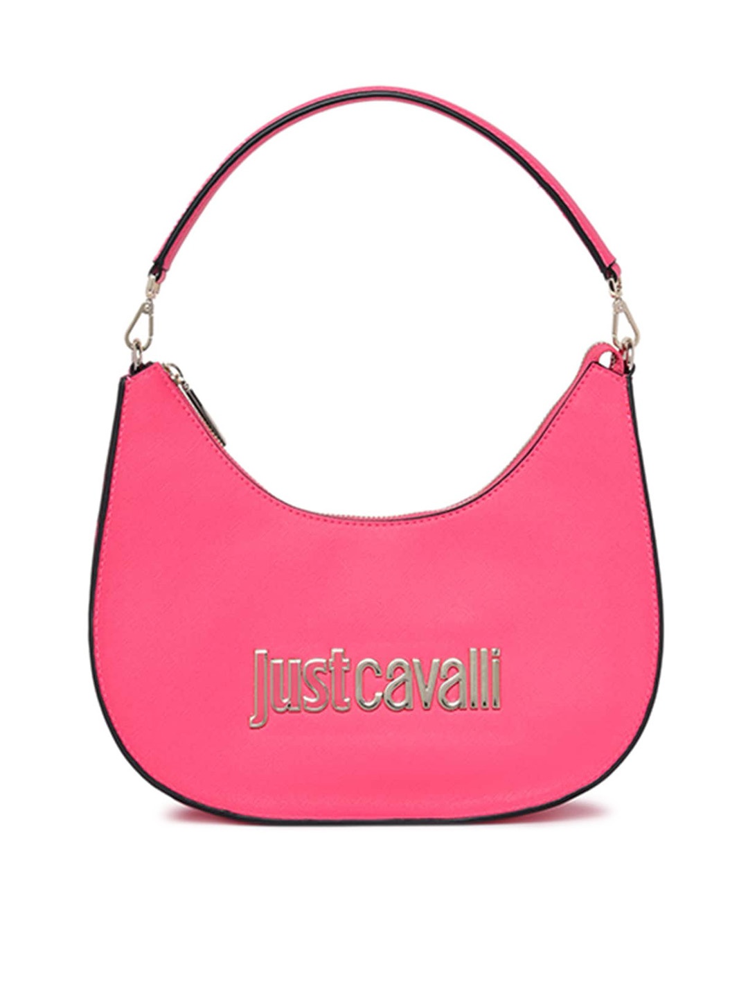 

Just Cavalli Structured Leather Hobo Bag, Pink