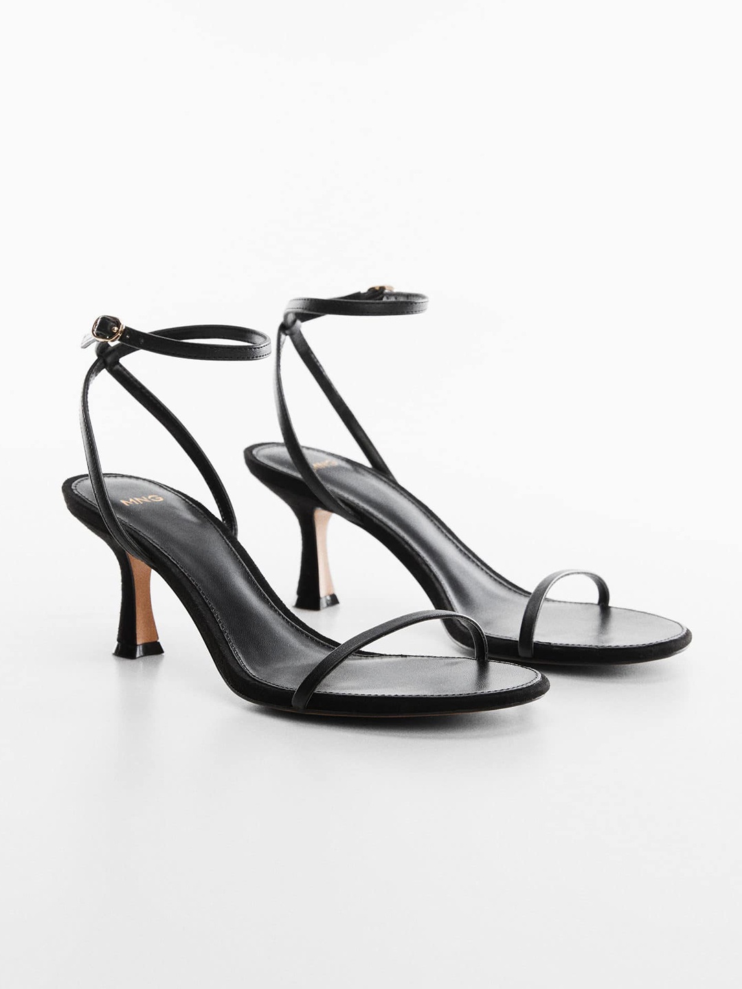 

MANGO Women Mid-Top Slim Heels, Black