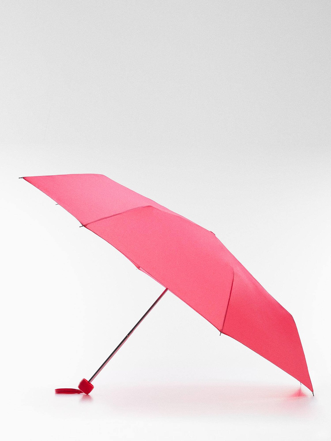 

MANGO Women Semi-Automatic 3 Fold Umbrella, Pink