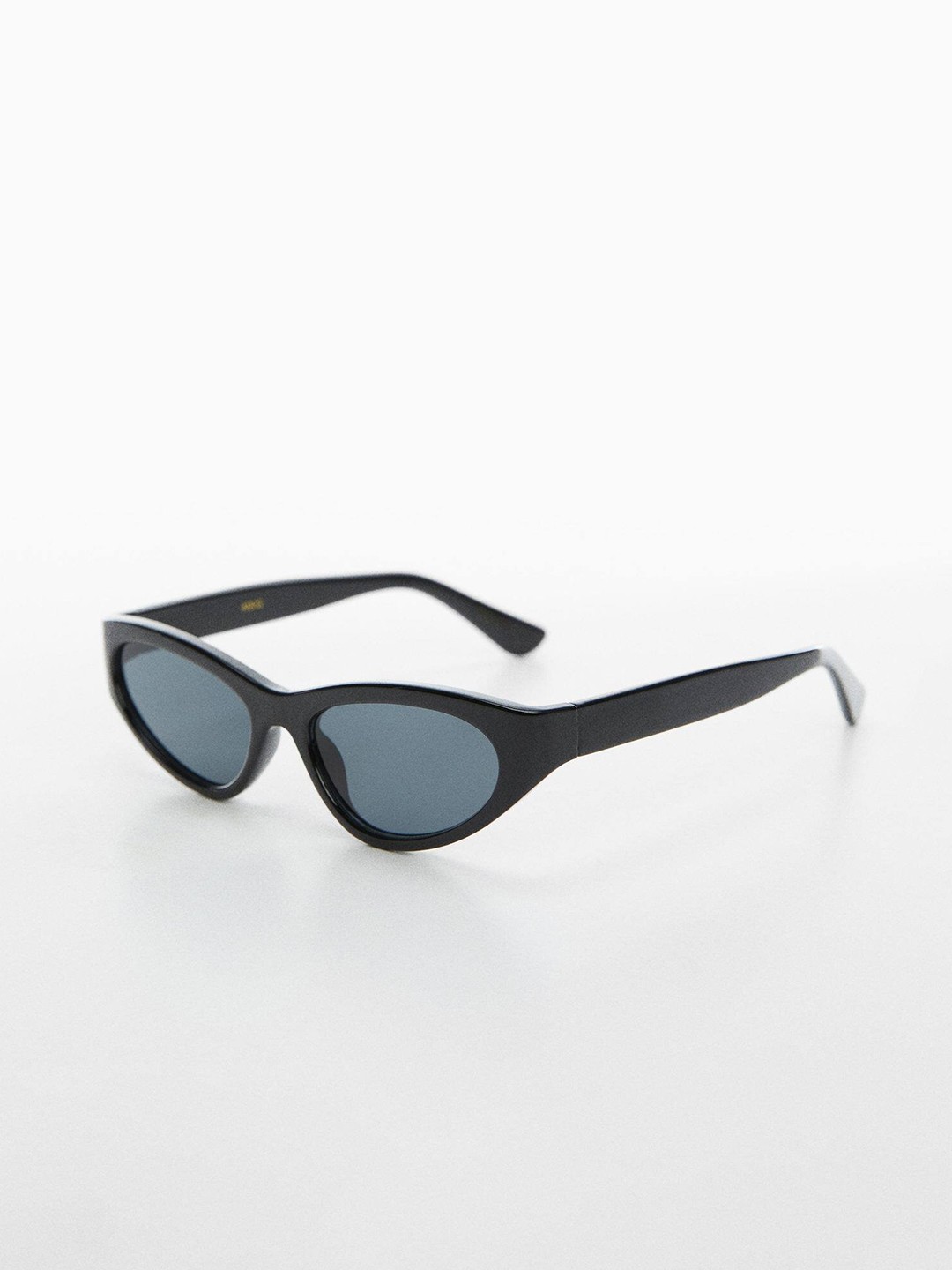 

MANGO Women Black Lens & Black Cateye Sunglasses with UV Protected Lens