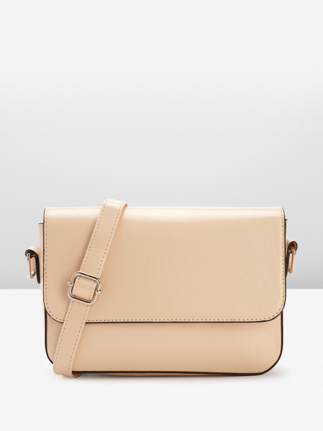 

French Connection Structured Sling Bag, Beige