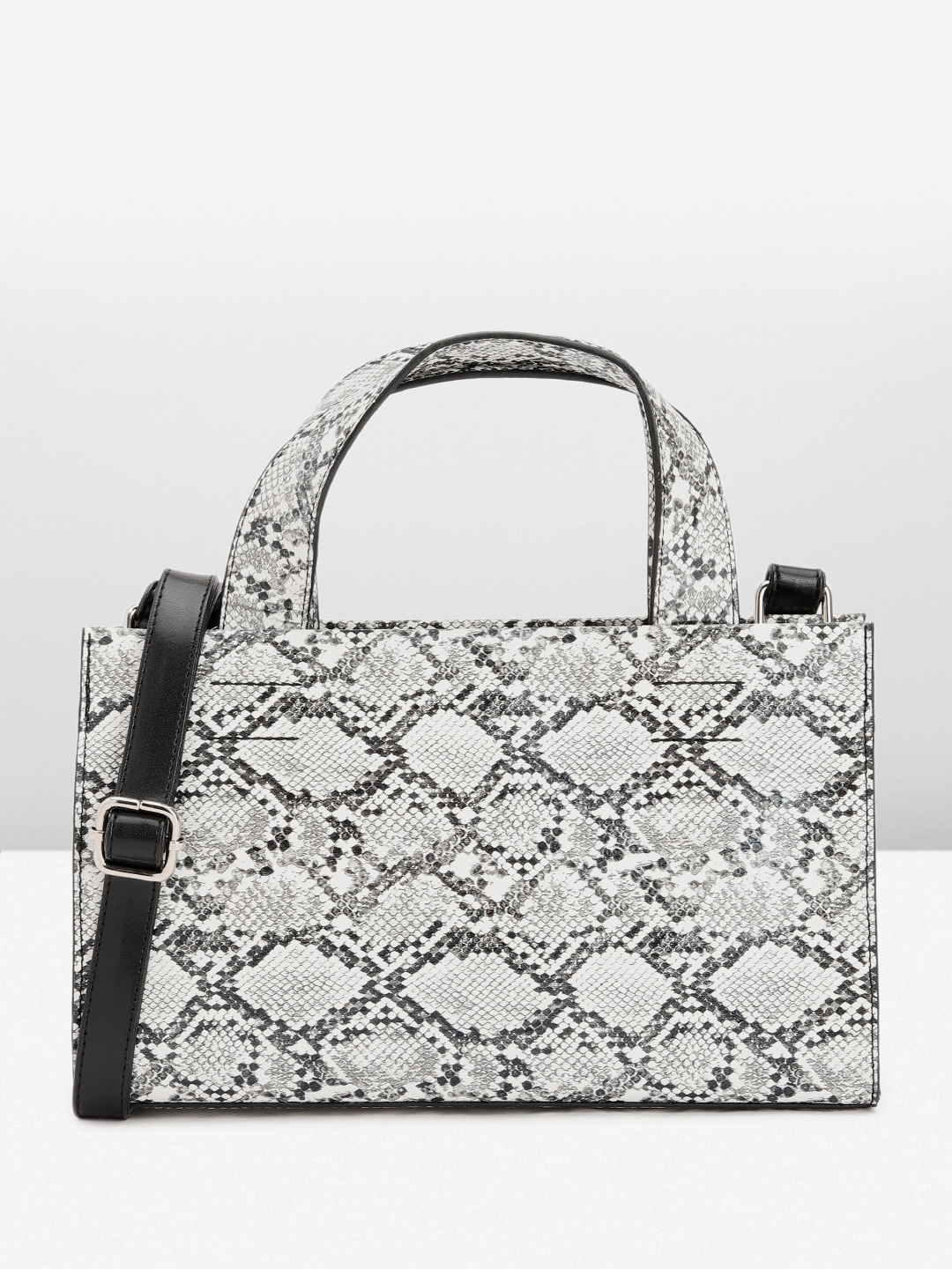 

French Connection Textured Handheld Bag, White