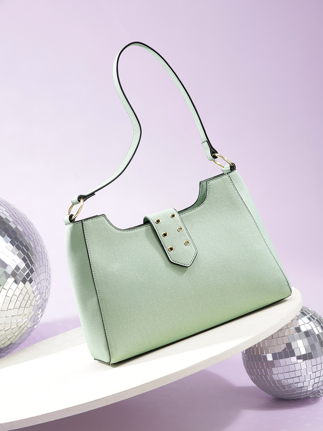 

French Connection Solid Shoulder Bag, Green