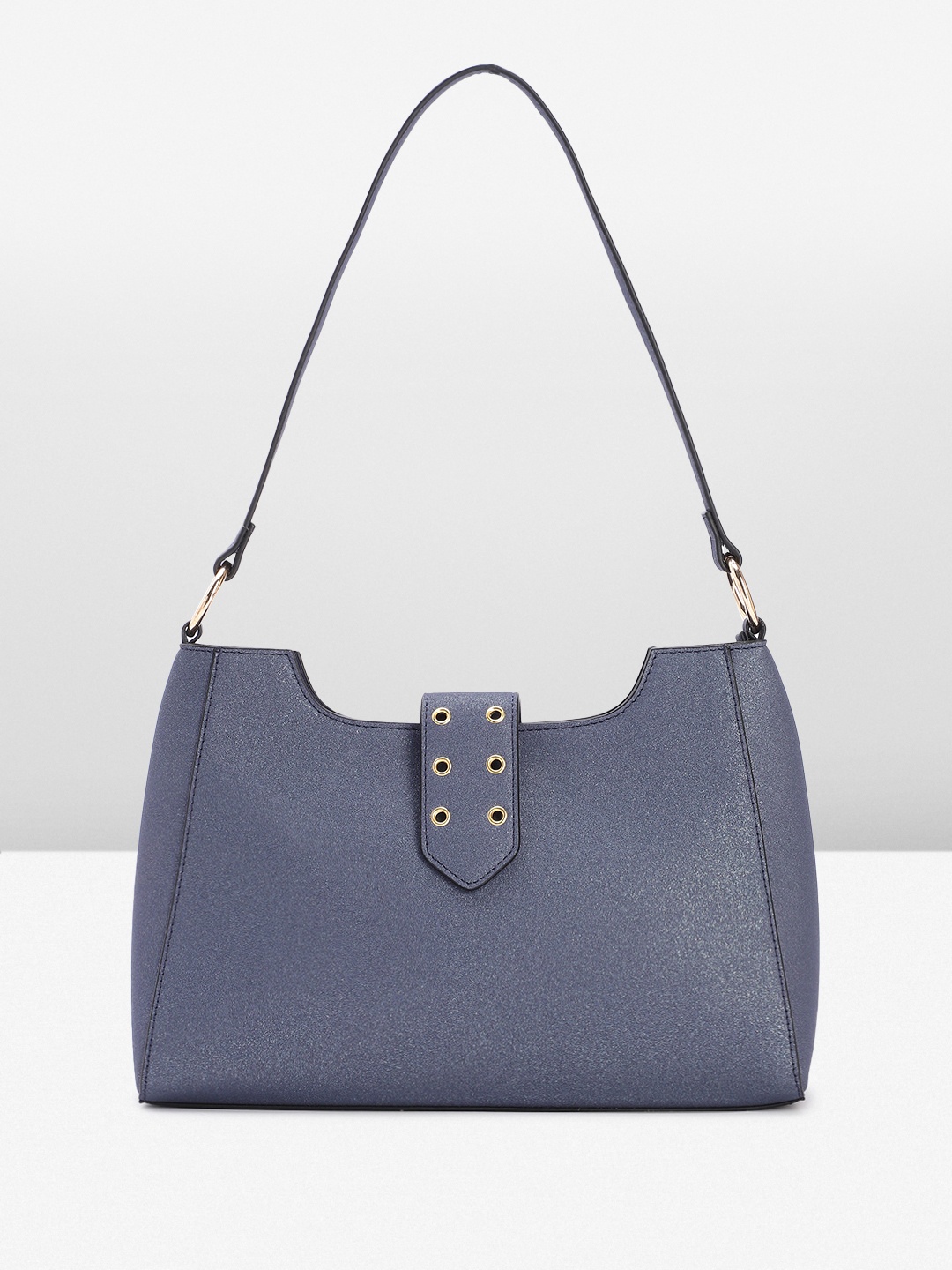 

French Connection Embellished Structured Shoulder Bag, Blue