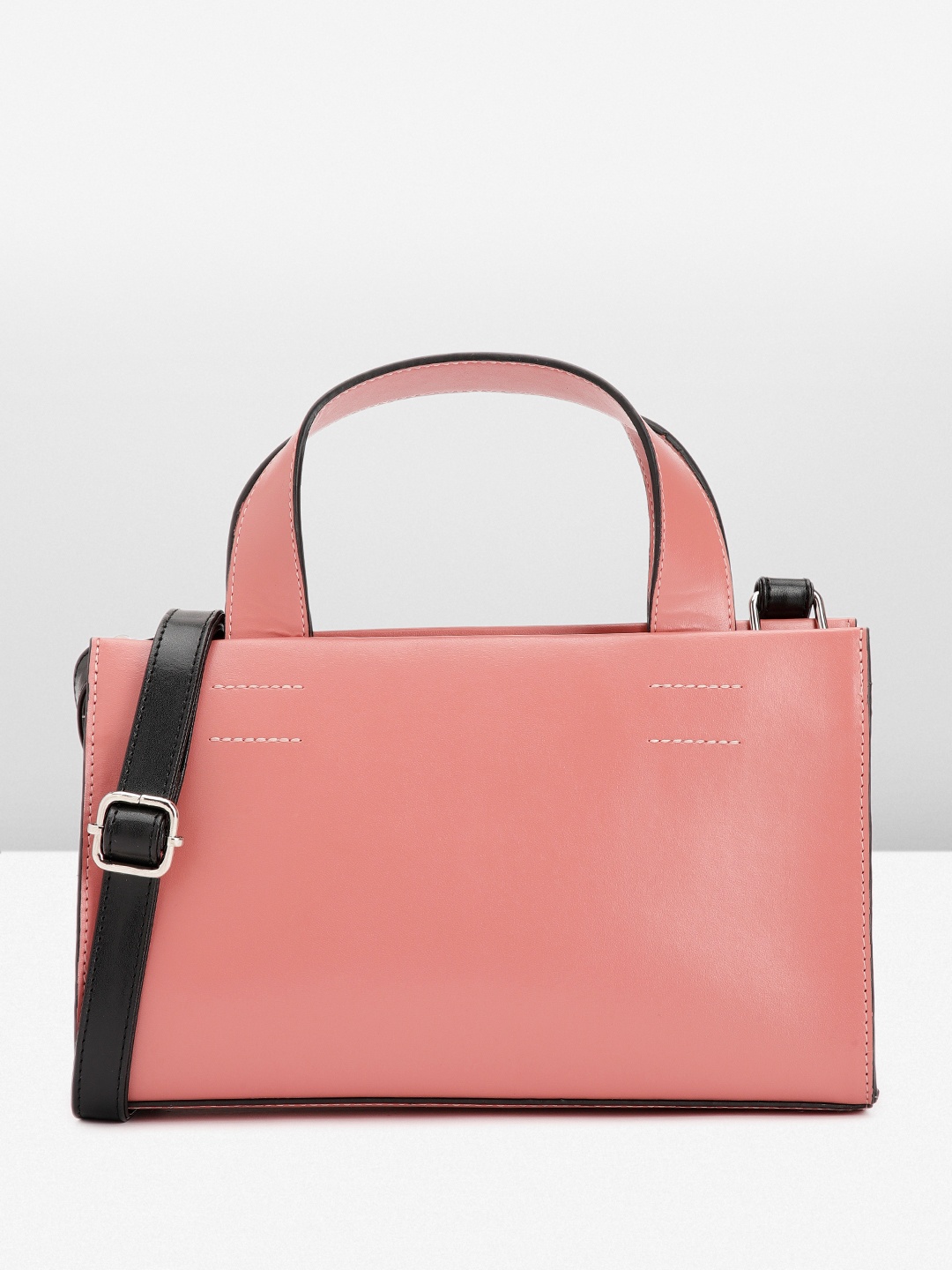 

French Connection Solid Handheld Bag, Pink