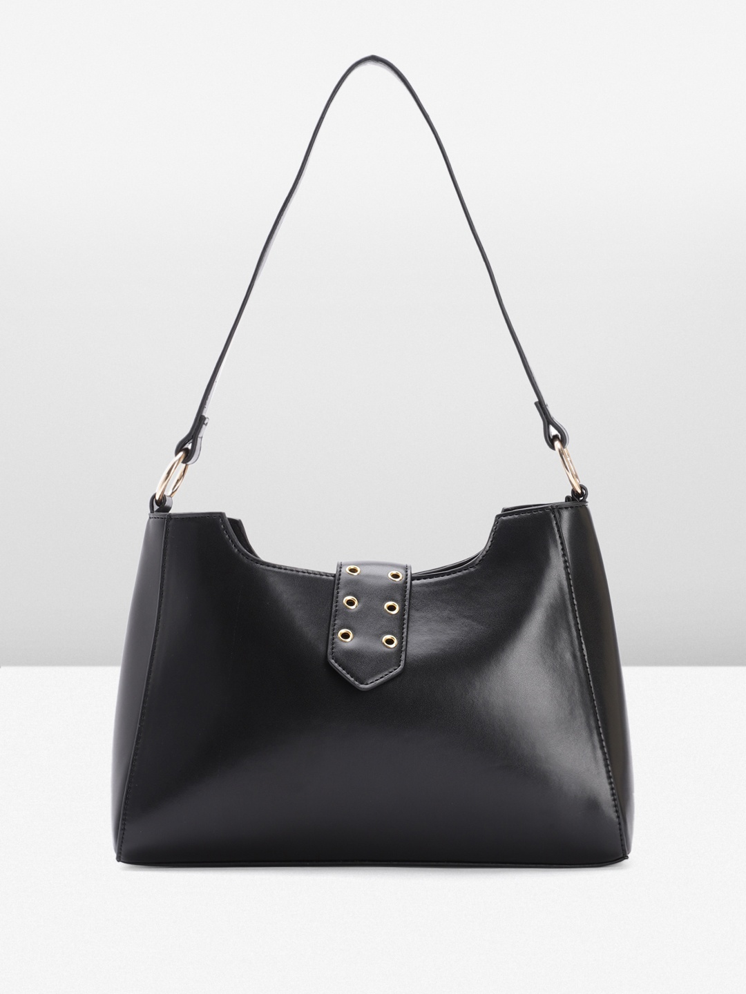 

French Connection Structured Shoulder Bag, Black