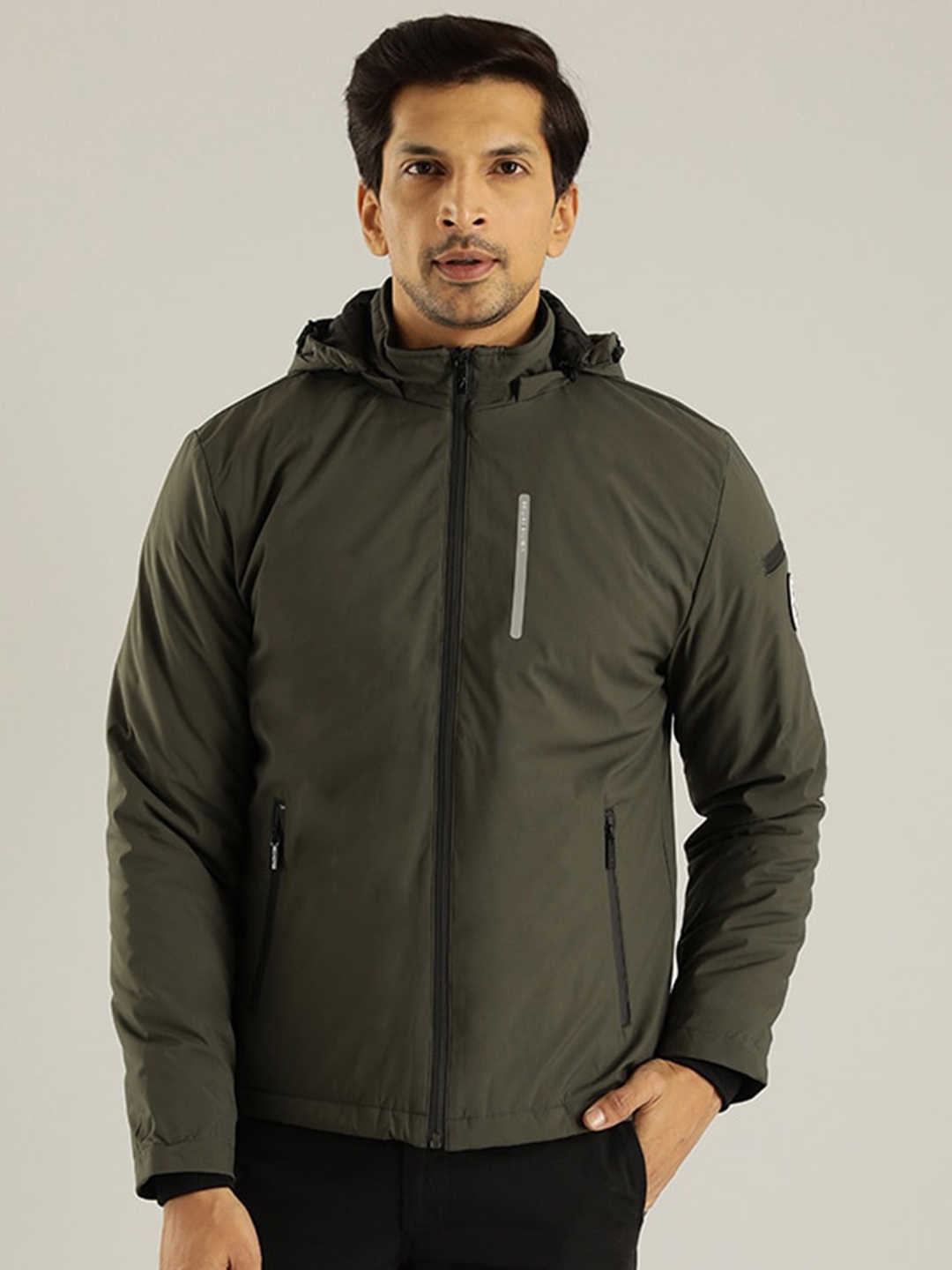 

Indian Terrain Hooded Padded Jacket, Green