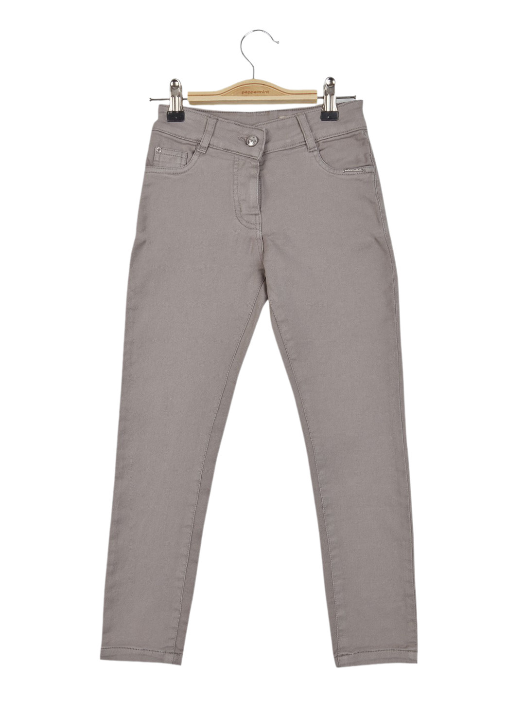 

Peppermint Girls High-Rise Clean Look Skinny Fit Jeans, Grey
