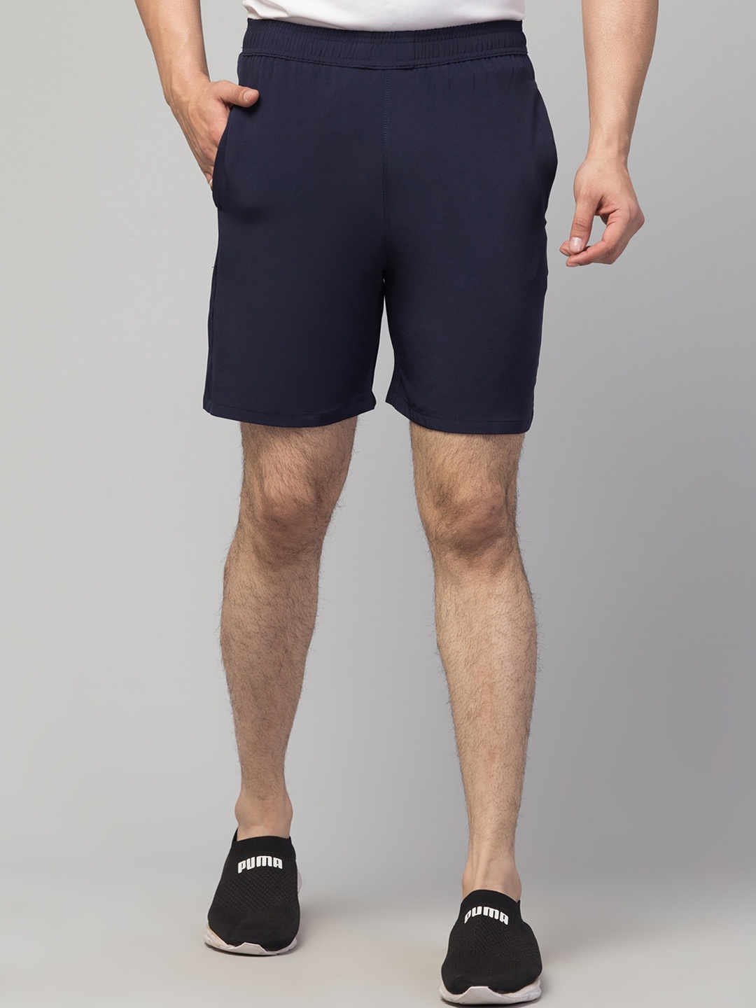 Apraa & Parma Men e-Dry Technology Training Sports Shorts, Navy blue
