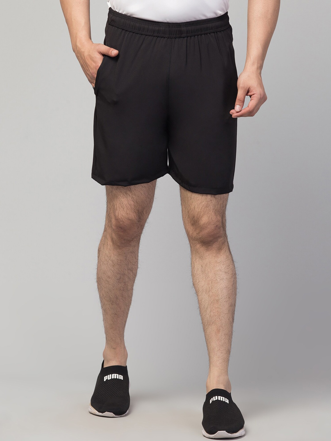 

Apraa & Parma Men e-Dry Technology Training Sports Shorts, Black
