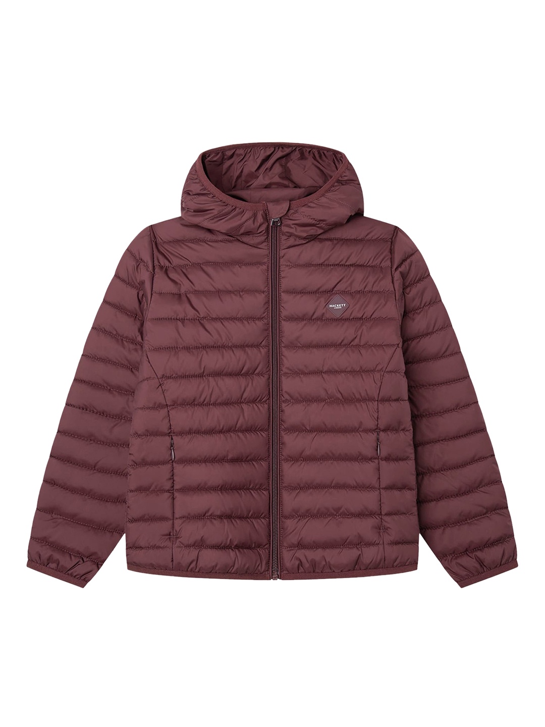 

HACKETT LONDON Boys Hooded Puffer Jacket, Maroon