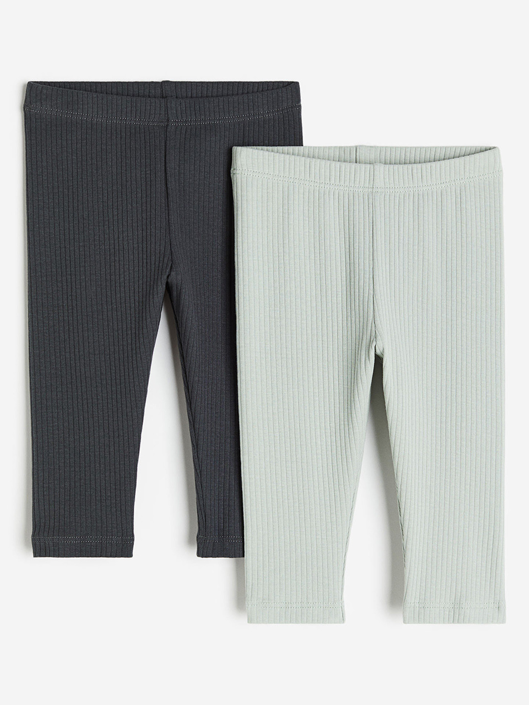 

H&M Girls 2-Pack Leggings, Green