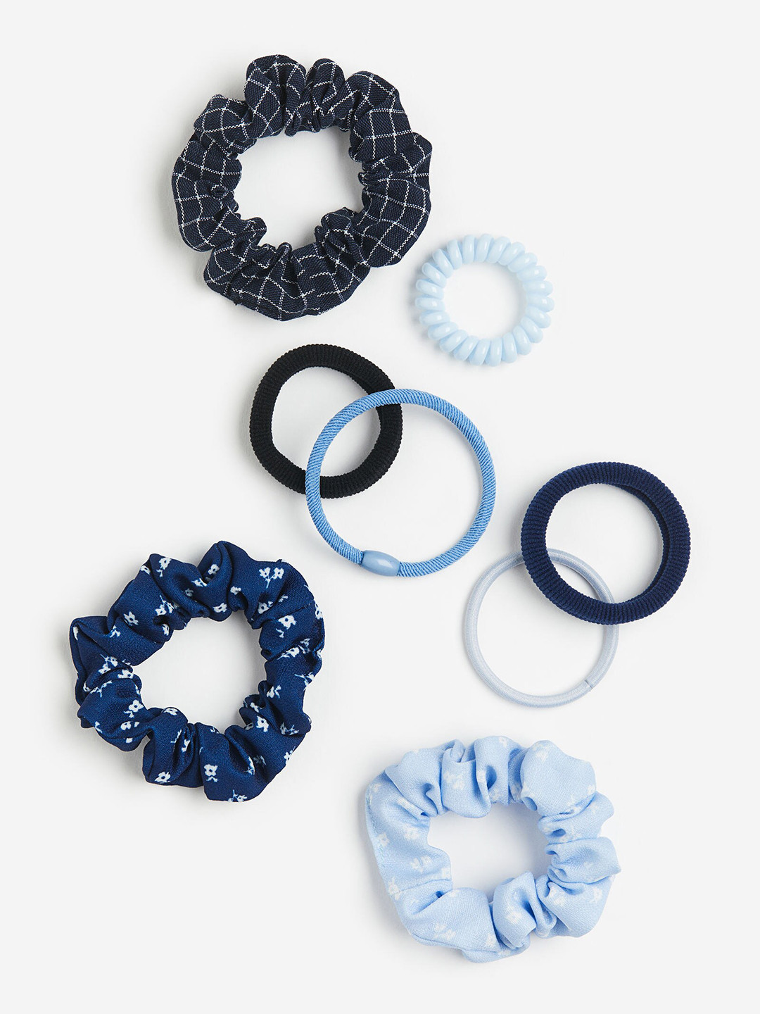

H&M Girls 8-Piece Hair Set, Blue