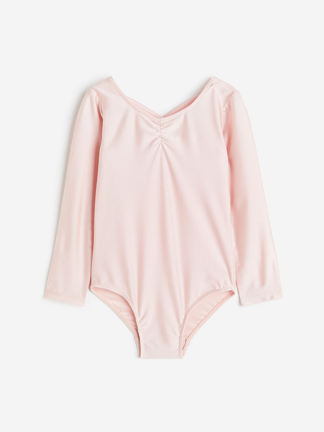

H&M Girls Long-Sleeved Leotard, Pink