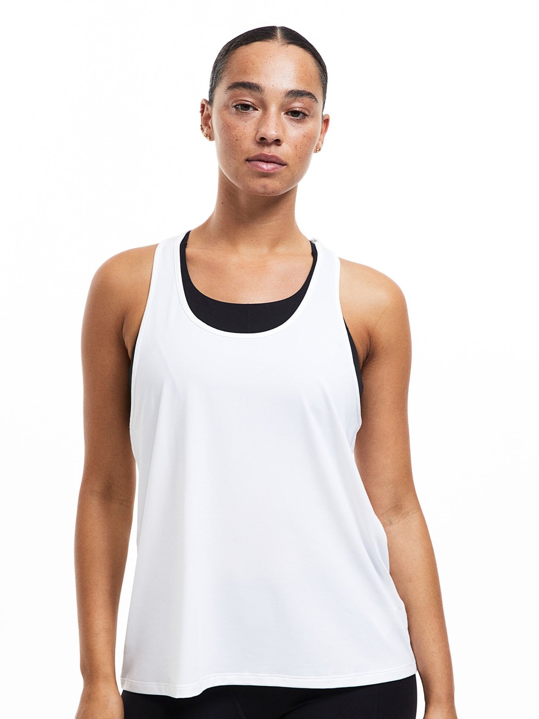 

H&M 2-Pcs DryMove Sports Vest Tops, White