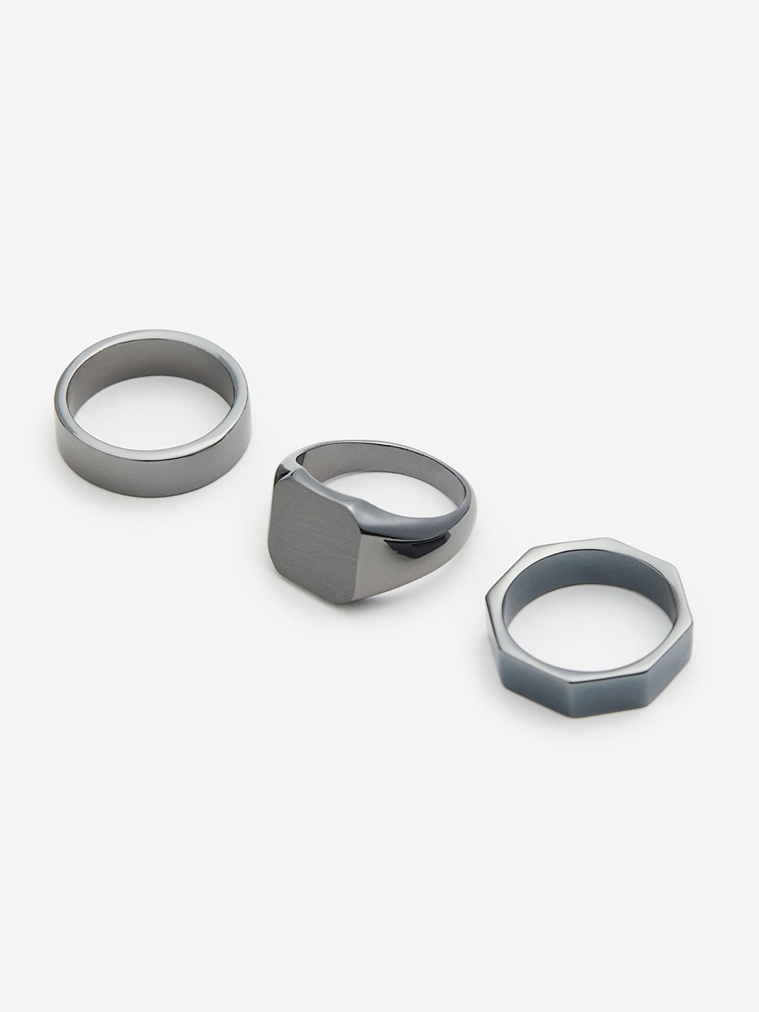 

H&M 3-Pack Rings, Black