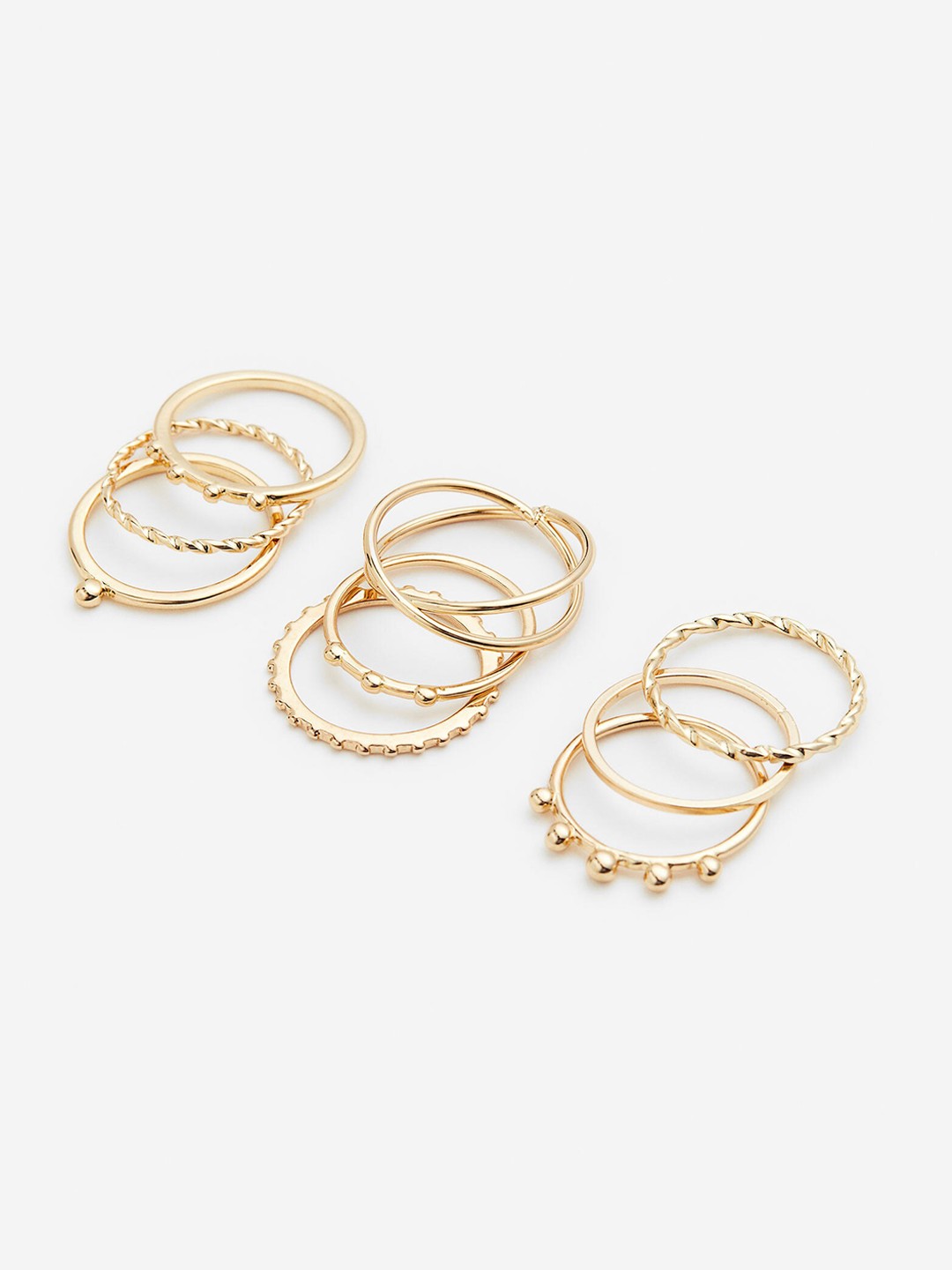 

H&M 9-Pack Rings, Gold