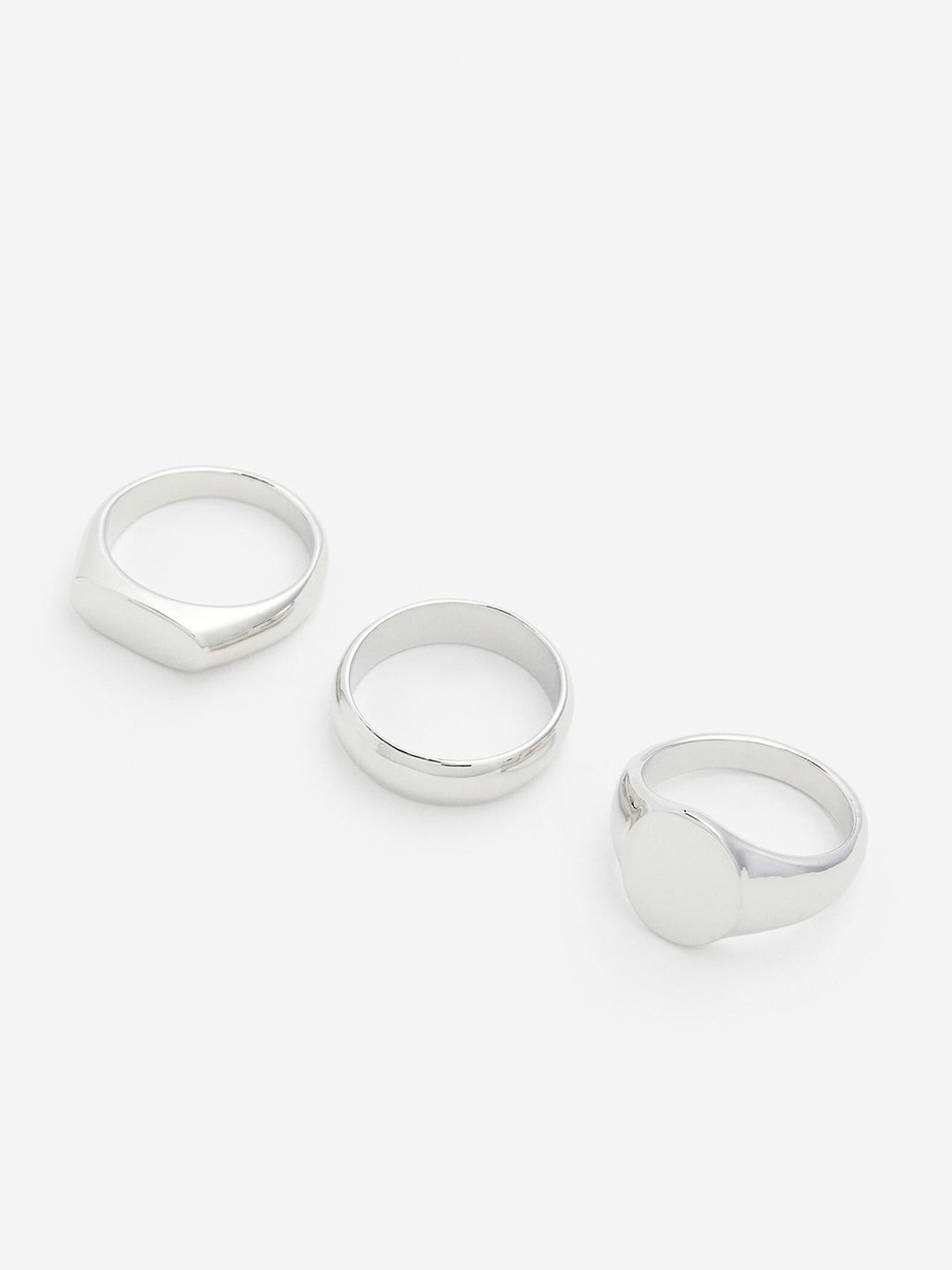 

H&M Men 3-Pack Rings, Silver