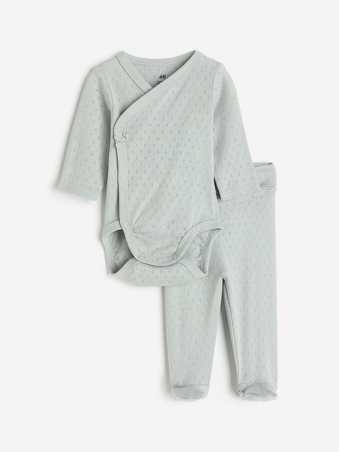 

H&M Boys 2-Piece Cotton Set, Turquoise blue