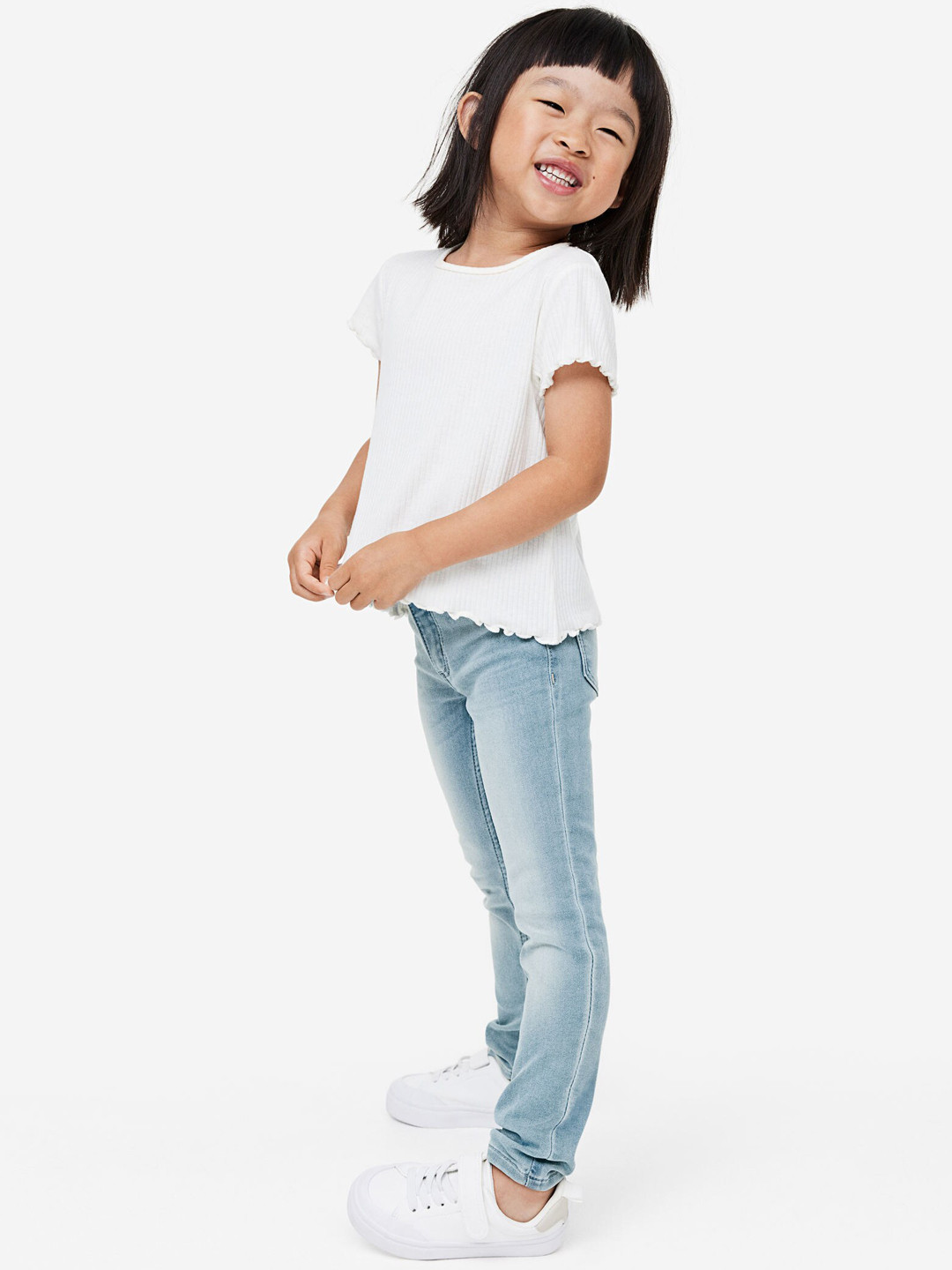 

H&M Girls Super Soft Skinny Fit Jeans, Blue