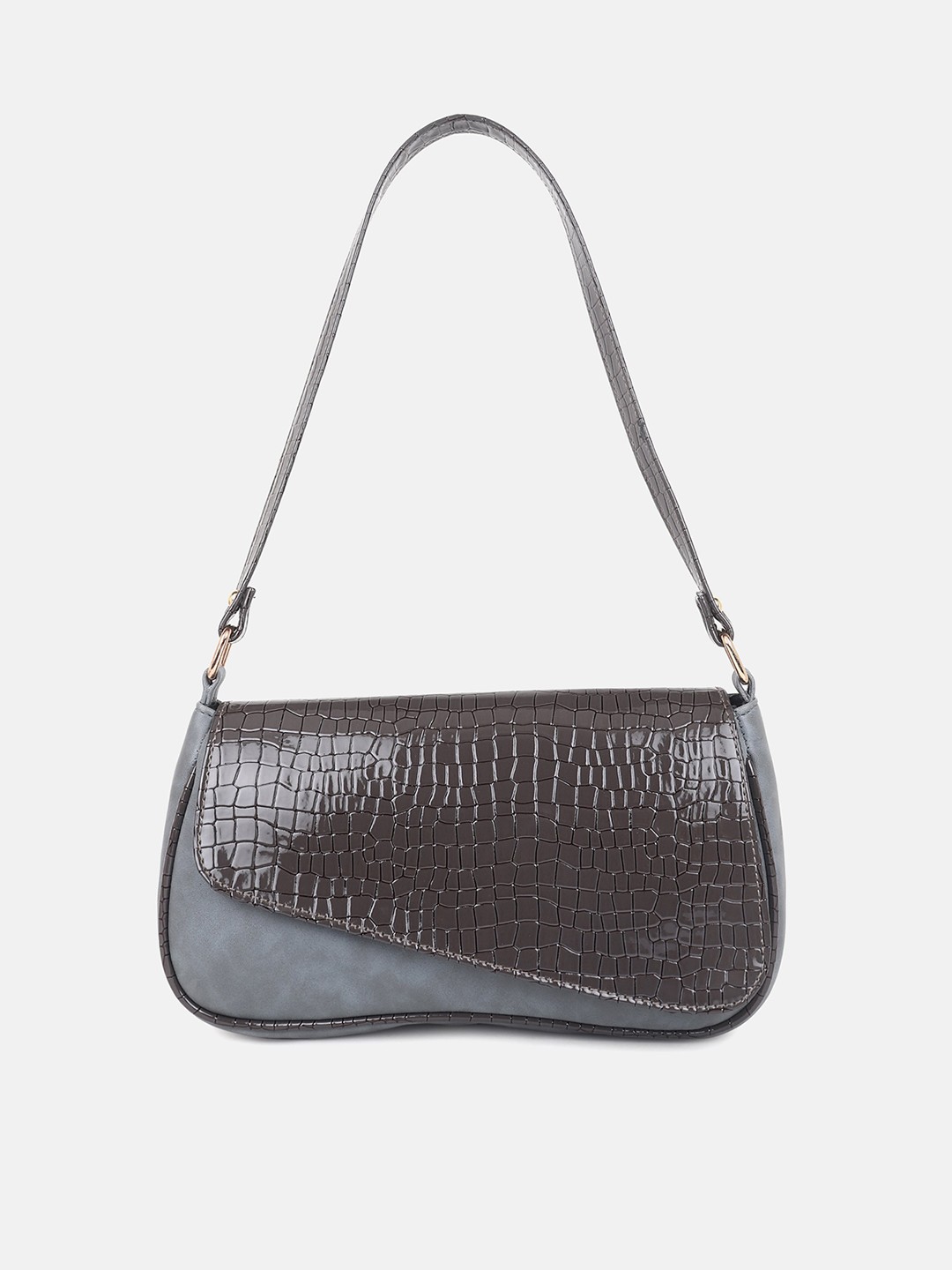 

Mast & Harbour Textured Structured Shoulder Bag, Grey