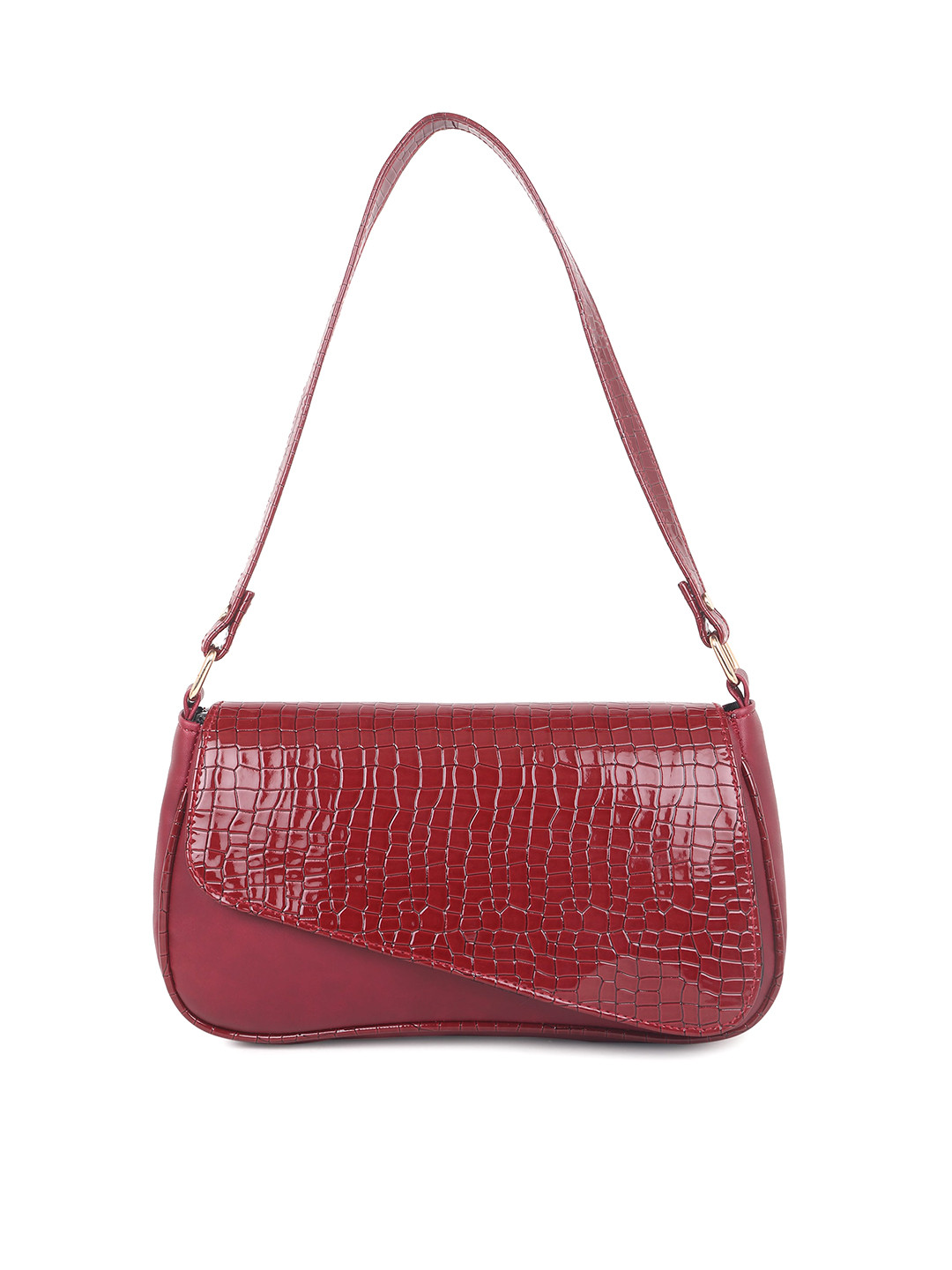 

Mast & Harbour Textured Structured Handheld Bag, Maroon
