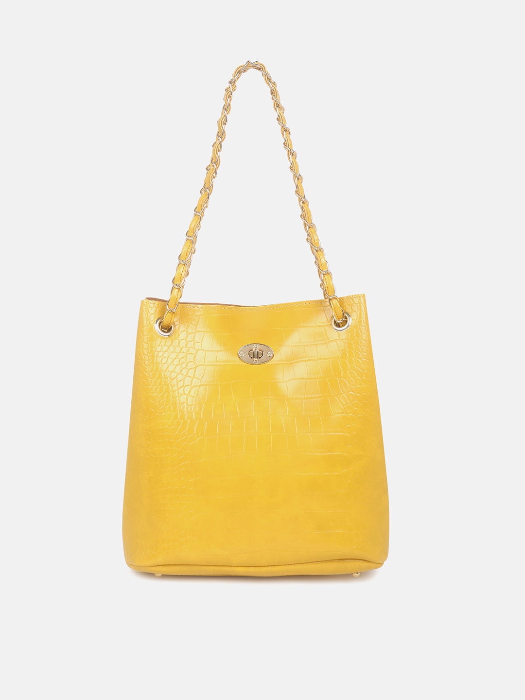 

Mast & Harbour Textured Shopper Shoulder Bag, Yellow
