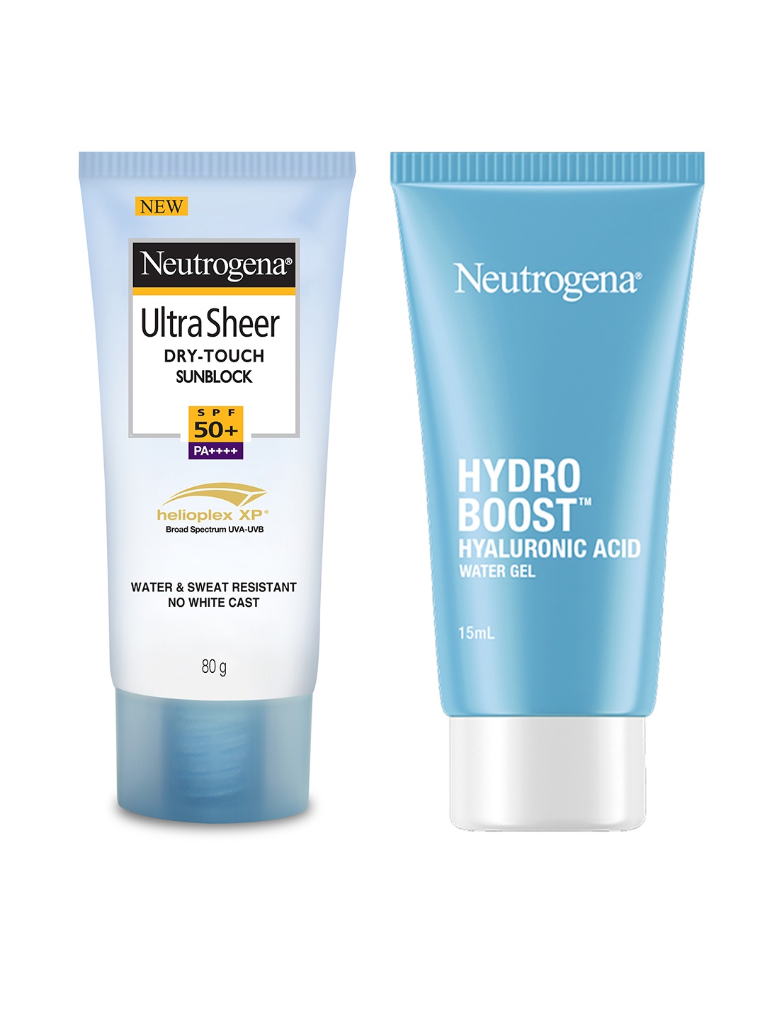 

Neutrogena Set of UltraSheer Dry Touch Sunblock 88 ml + Hydro Boost Mini Water Gel 15 g, Blue