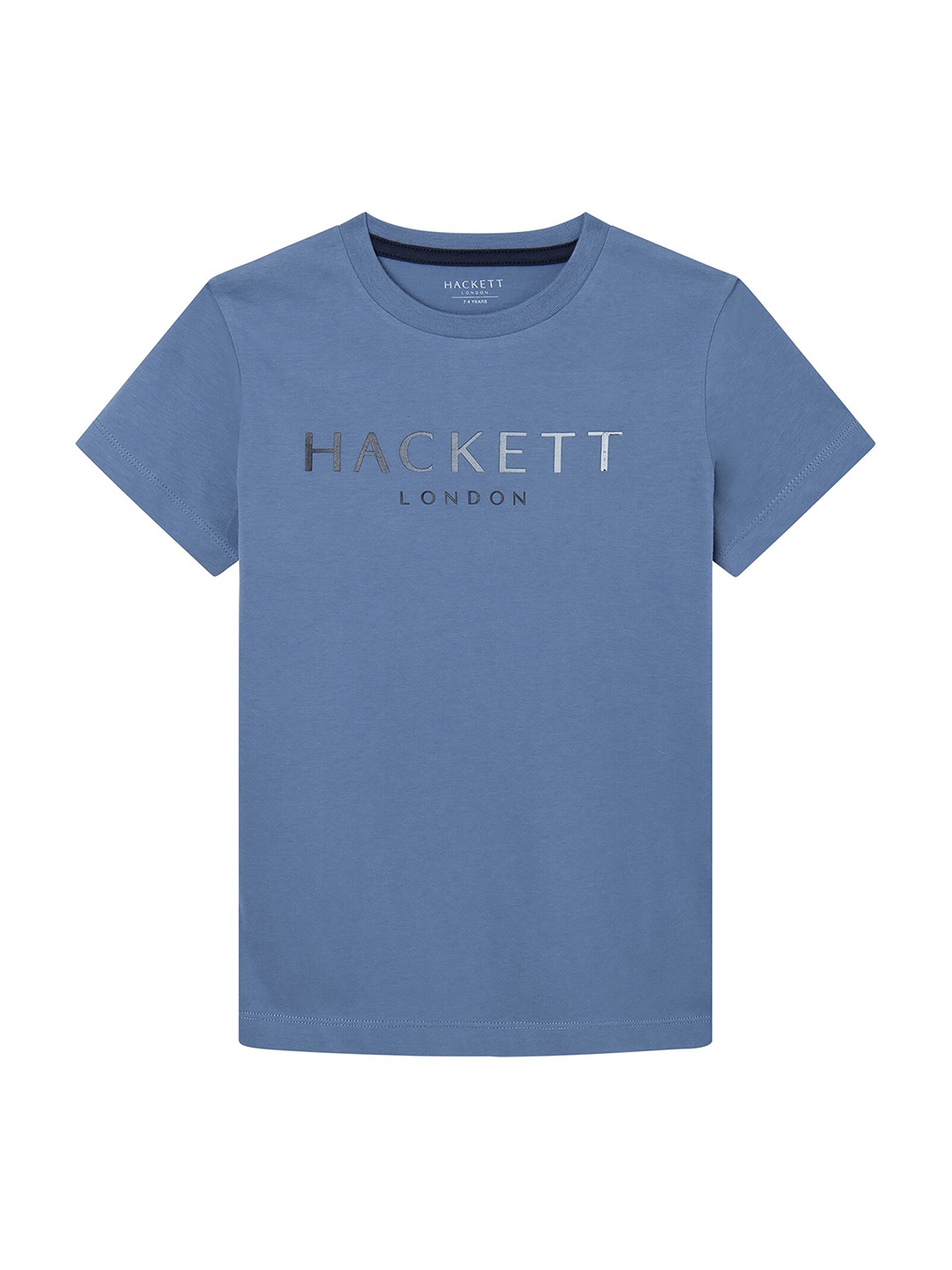 

HACKETT LONDON Boys Typography Printed Pure Cotton T-shirt, Blue