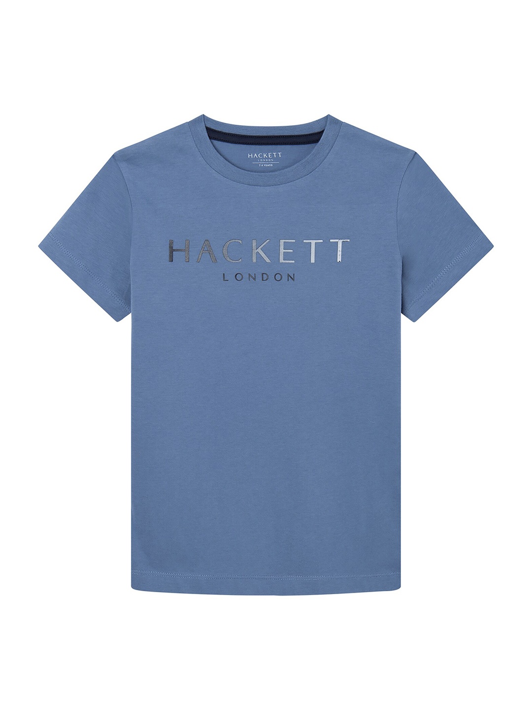 

HACKETT LONDON Boys Typography Printed Pure Cotton T-shirt, Blue