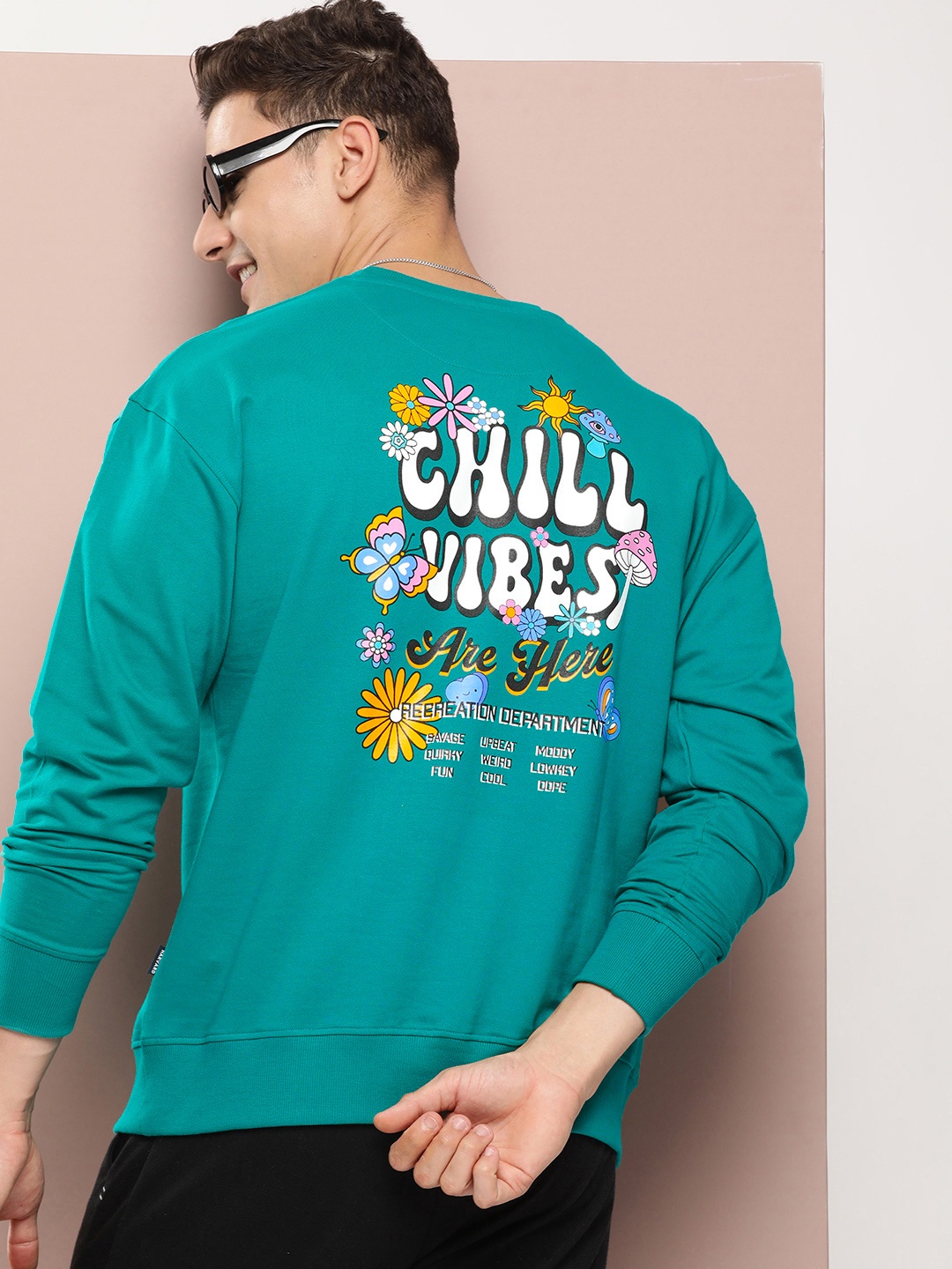 

Harvard Pure Cotton Typography Printed Sweatshirt, Green