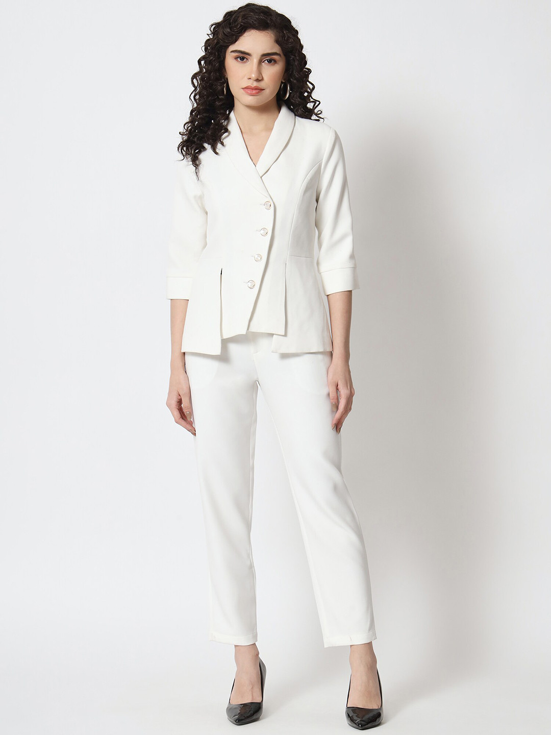 

Beatnik Slim-Fit Tuxedo Two-Piece Formal Suit, White