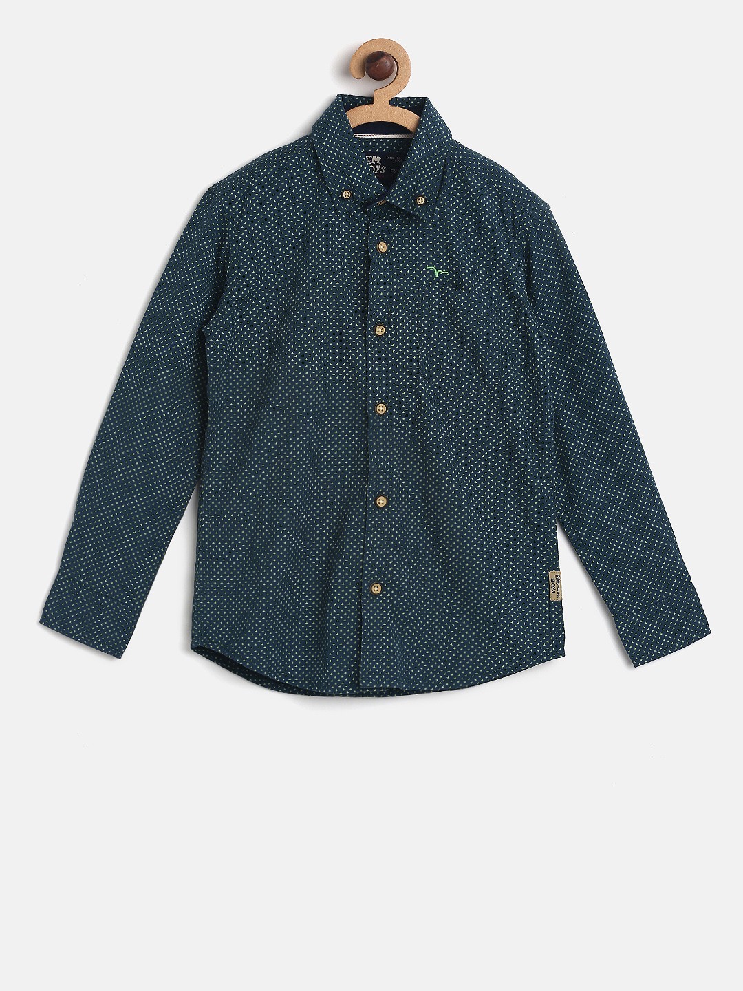 

Flying Machine Boys Navy Printed Casual Shirt, Navy blue