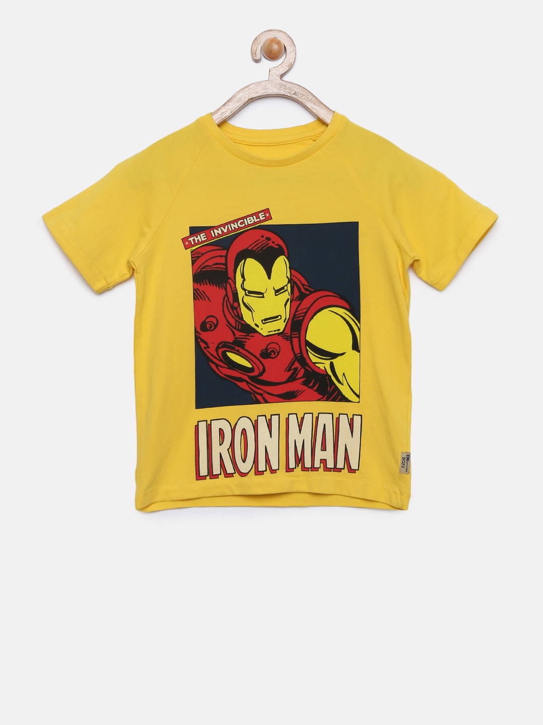 

Flying Machine Boys Yellow Printed Round Neck T-shirt