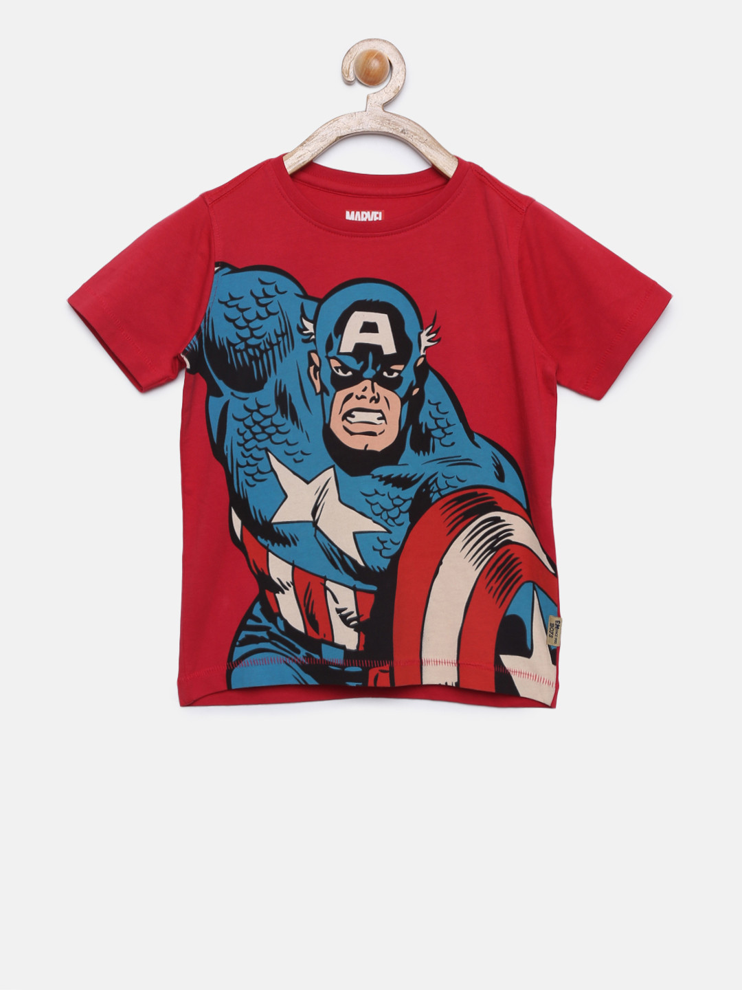 

Flying Machine Boys Red Printed Round Neck T-shirt