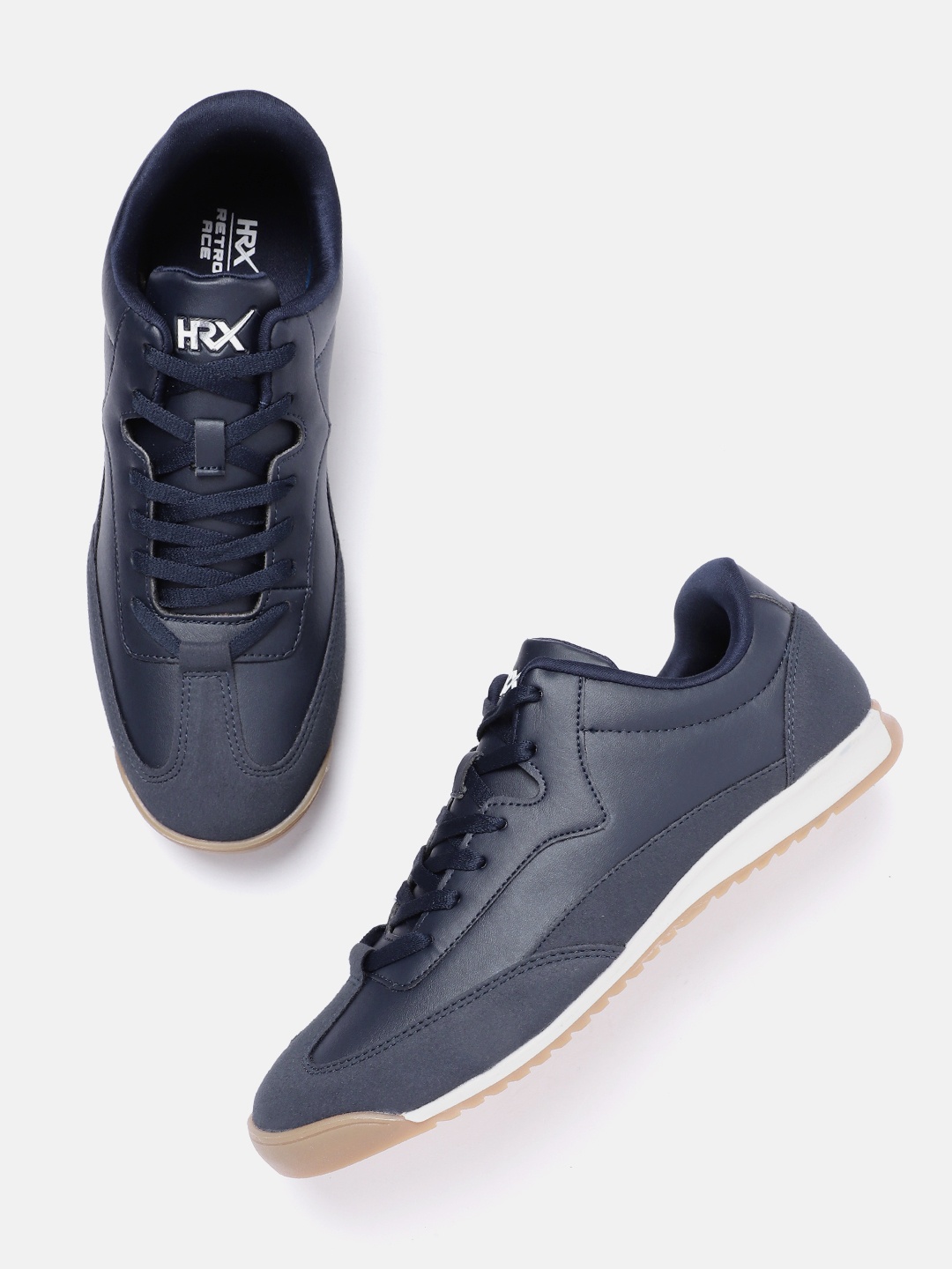 

HRX by Hrithik Roshan Men Retro ACE Sneaker, Navy blue